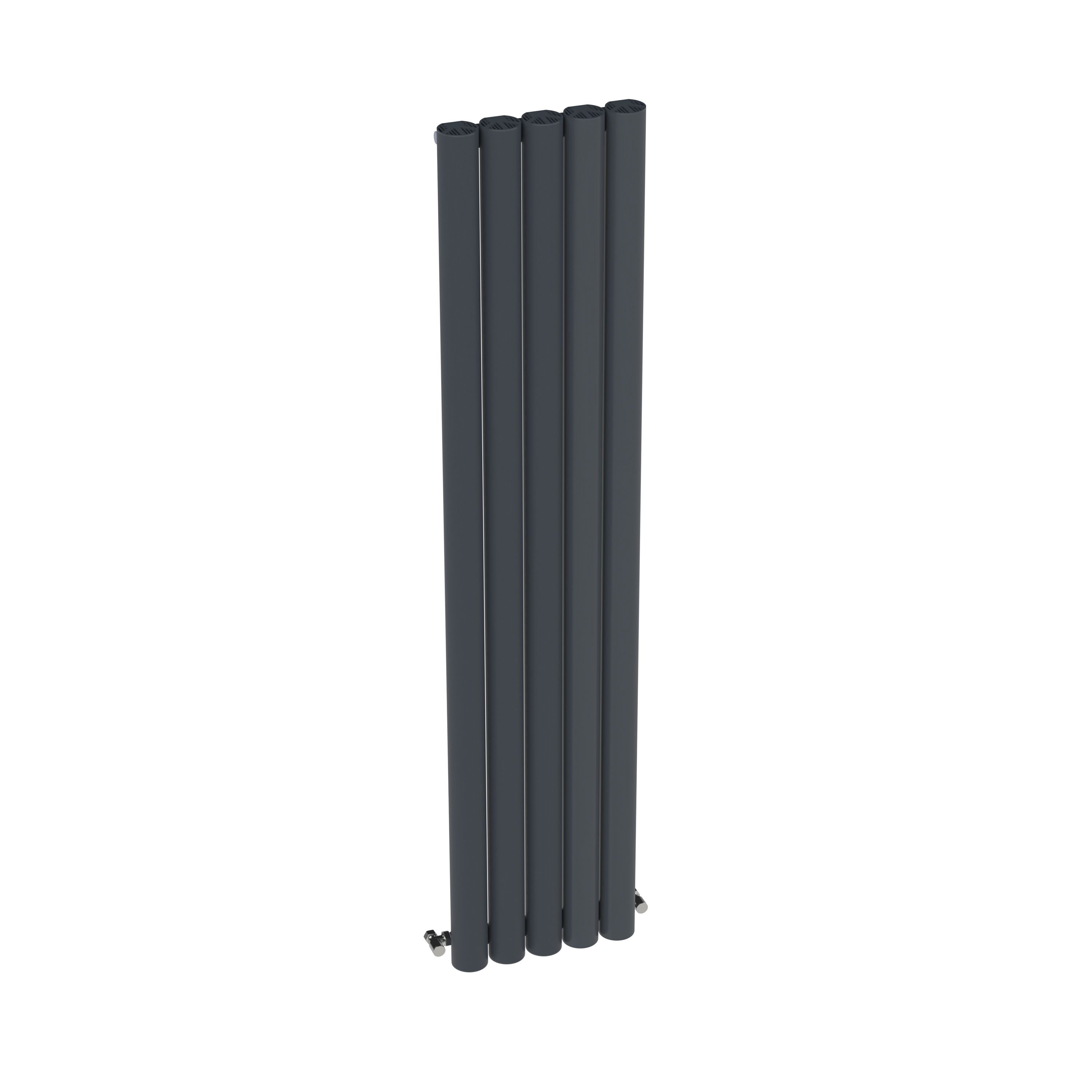 Carisa Otto Oval Single Panel Vertical Aluminium Radiator