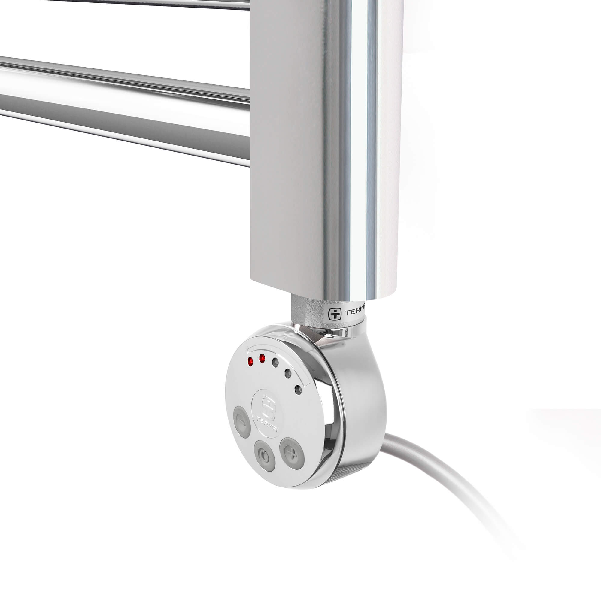 Terma Leo Chrome Electric Heated Towel Rail with Heating Element