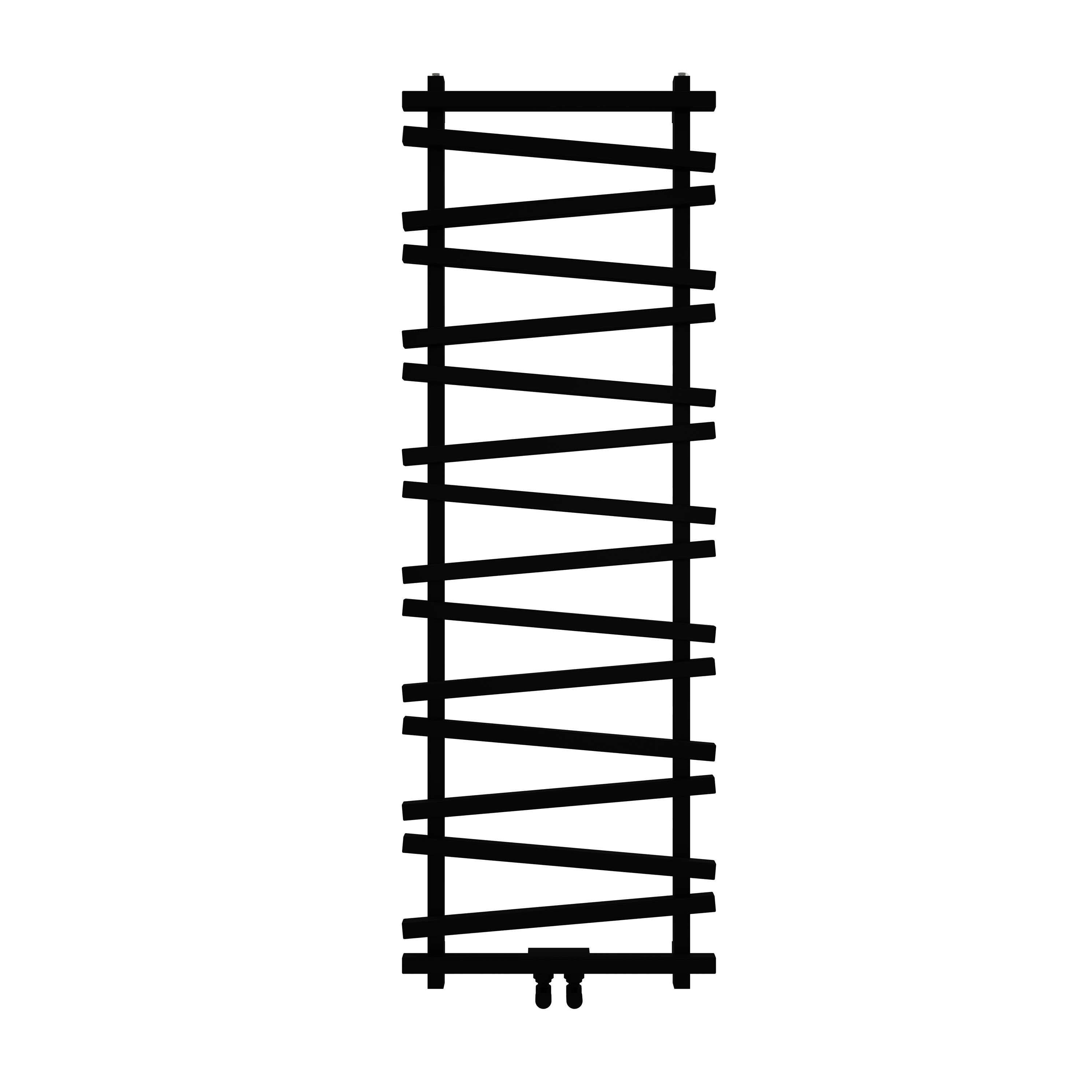 Carisa Vivek Angled Designer Aluminium Heated Towel Rail
