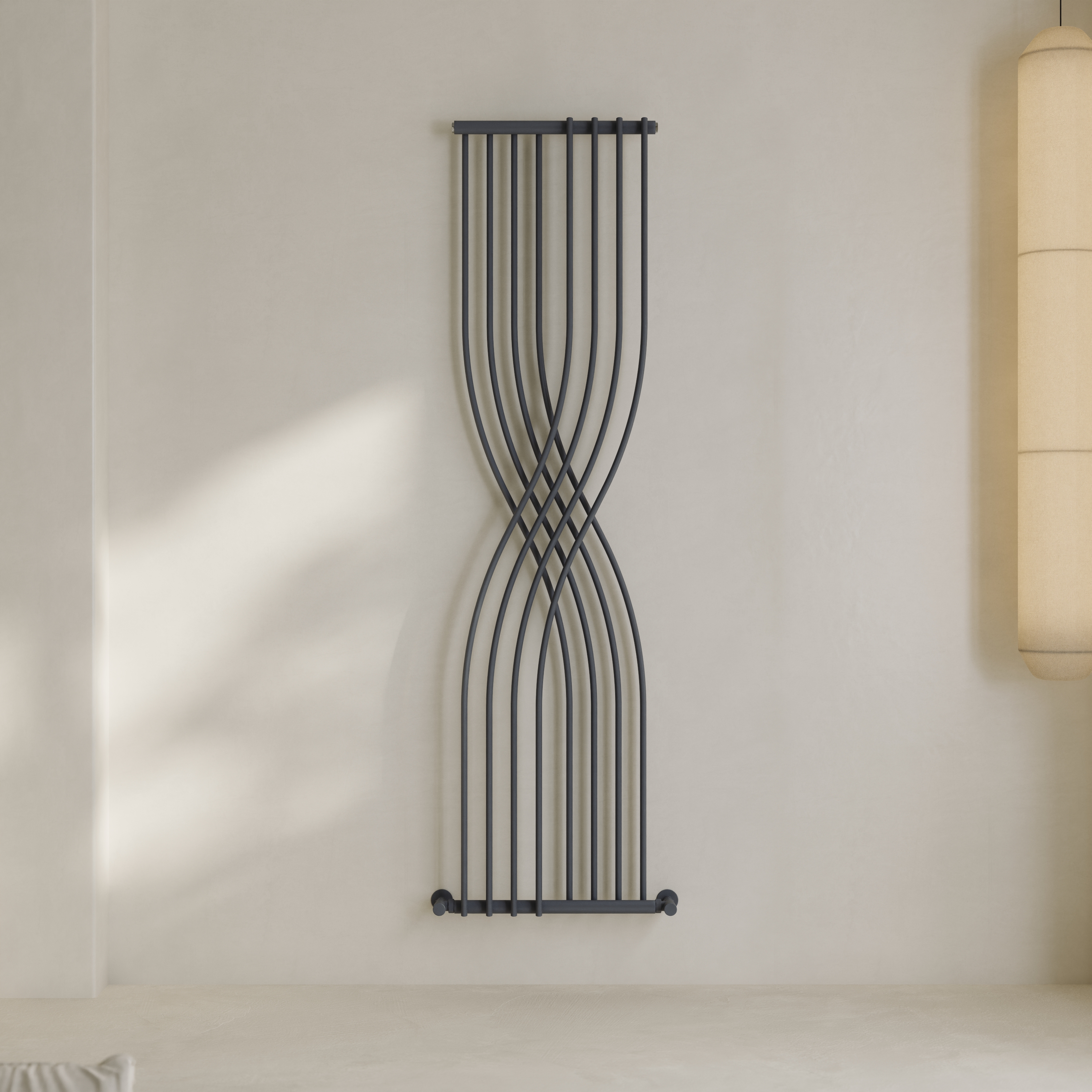 Toasty Embrace Anthracite Vertical Radiator - 1775 x 450mm
