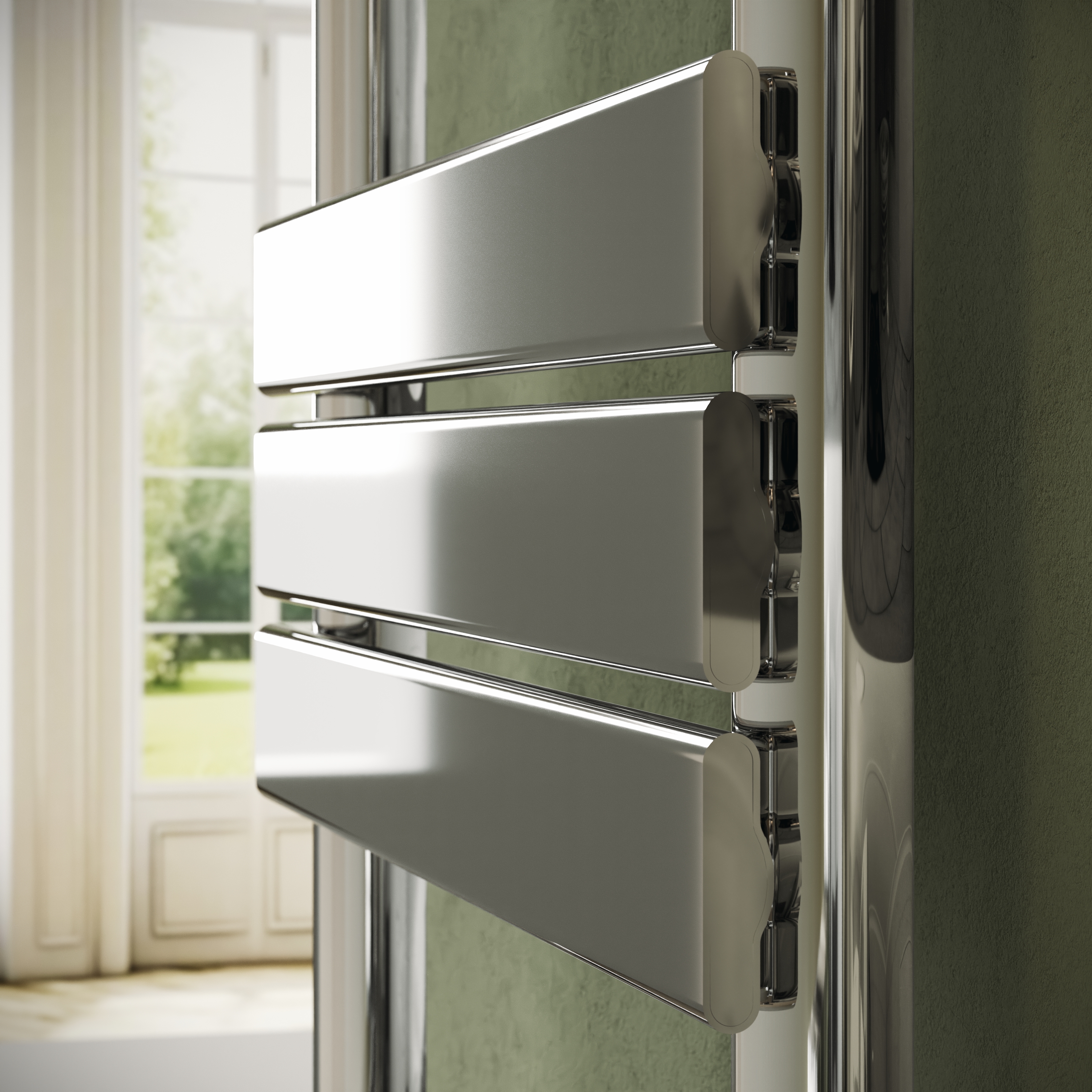 Toasty Hush Chrome Flat Panel Heated Towel Rail