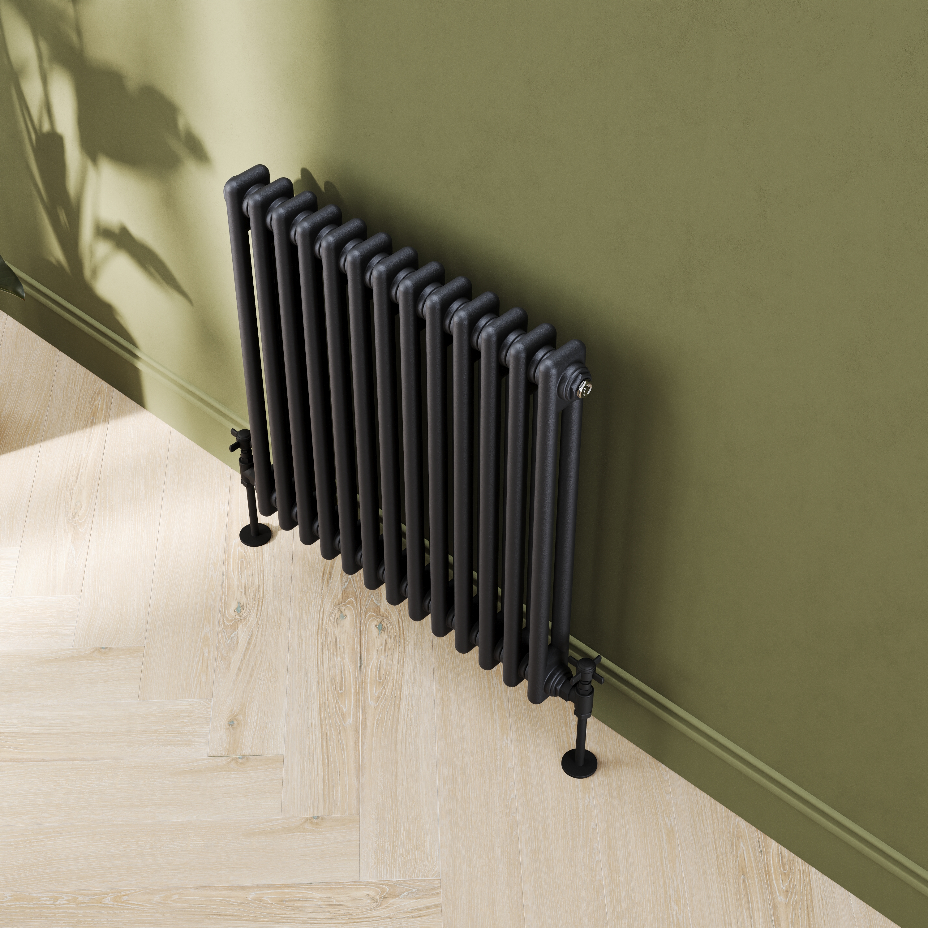 Toasty Ardleigh Matt Black Horizontal Column Radiator