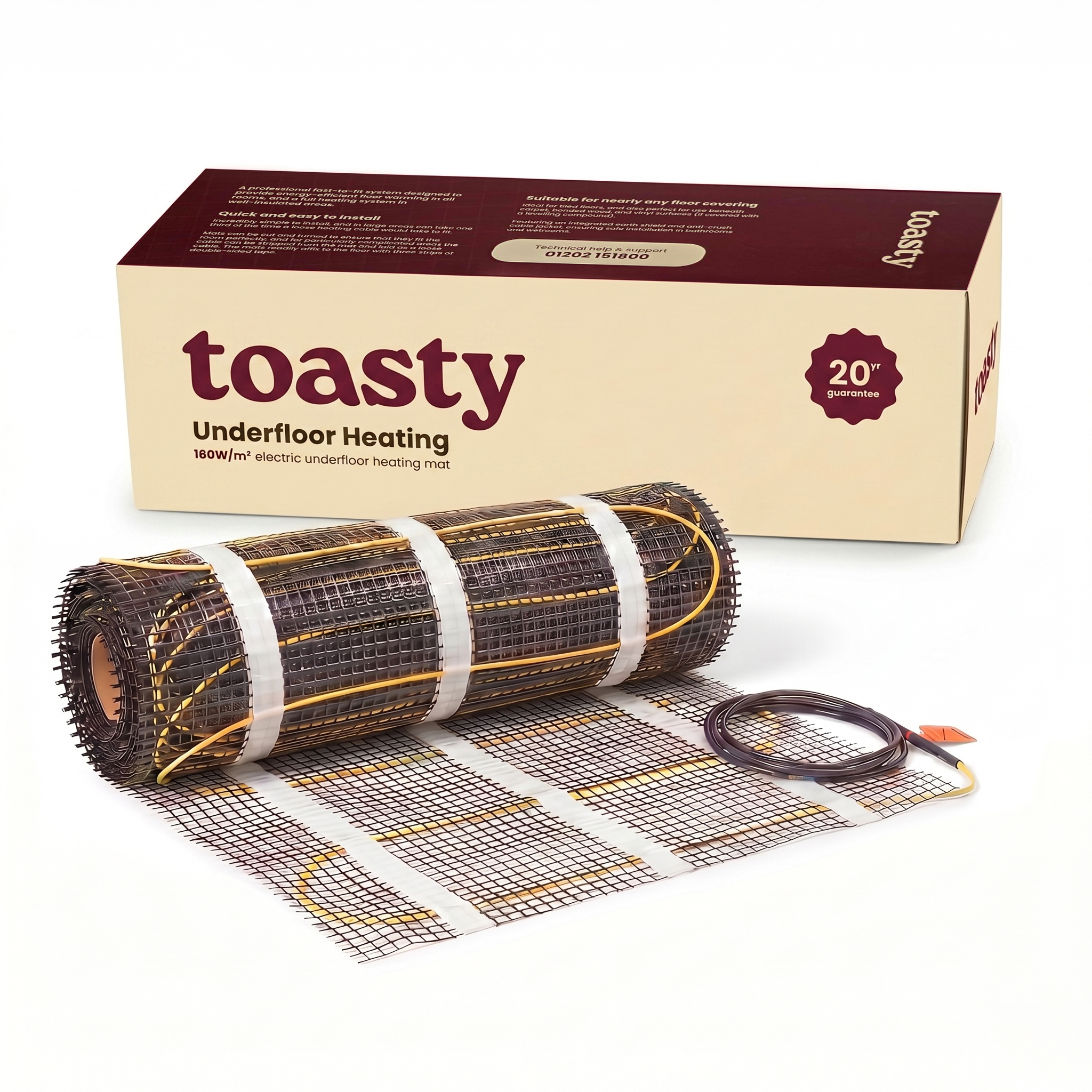 Toasty Electric Underfloor Heating Mat 160W per m2