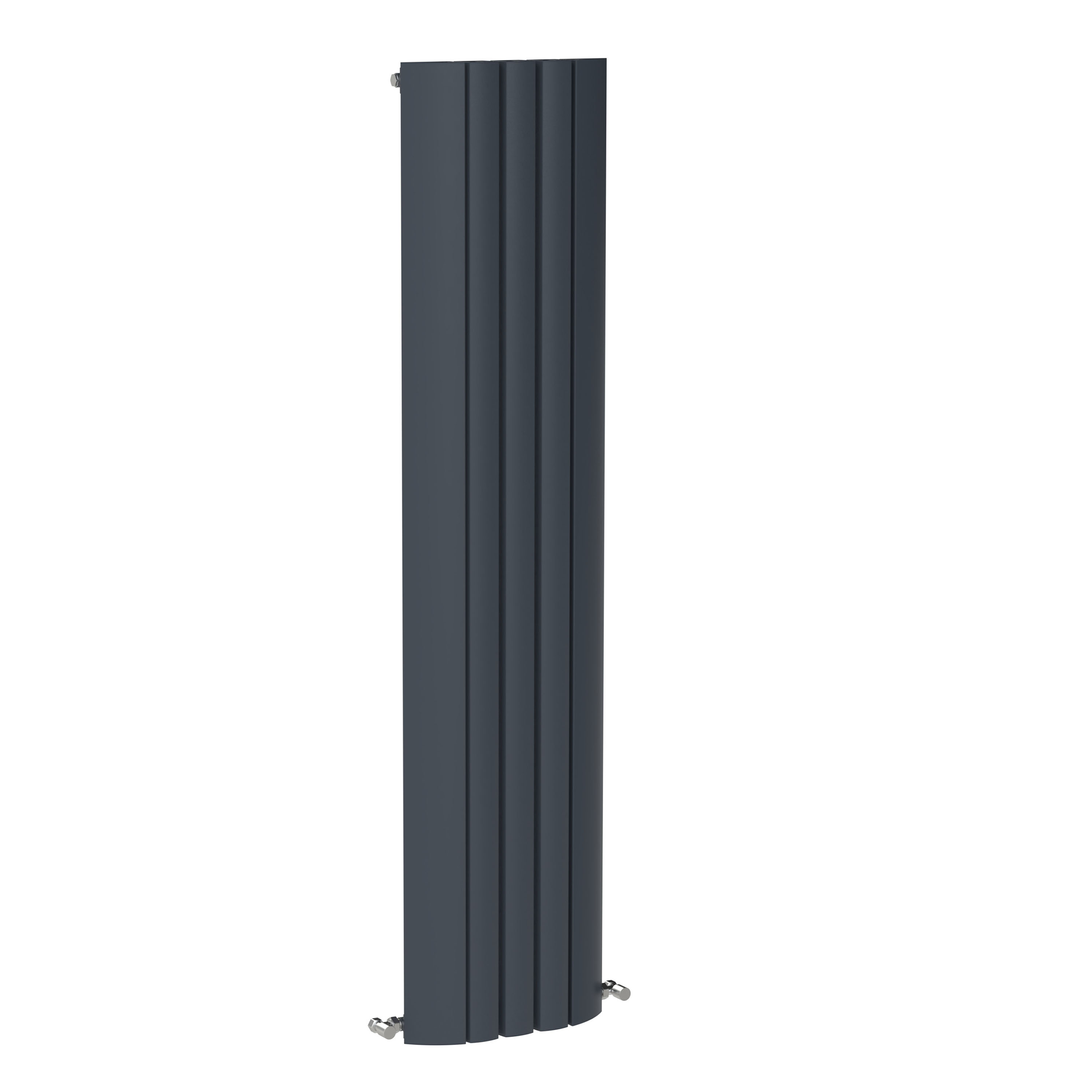 Carisa Gaia Oval Single Panel Vertical Aluminium Radiator