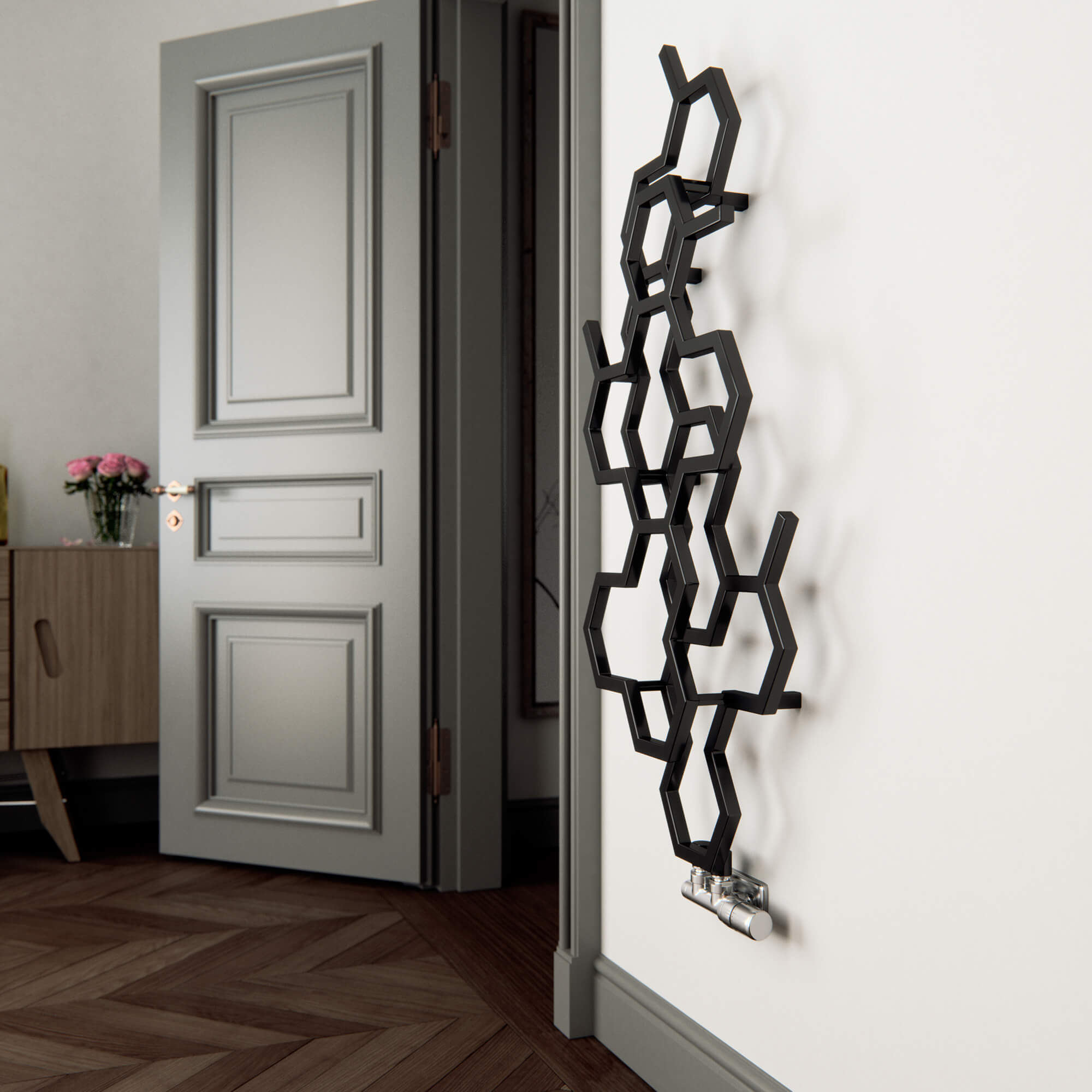 Terma Hex Steel Designer Vertical Radiator