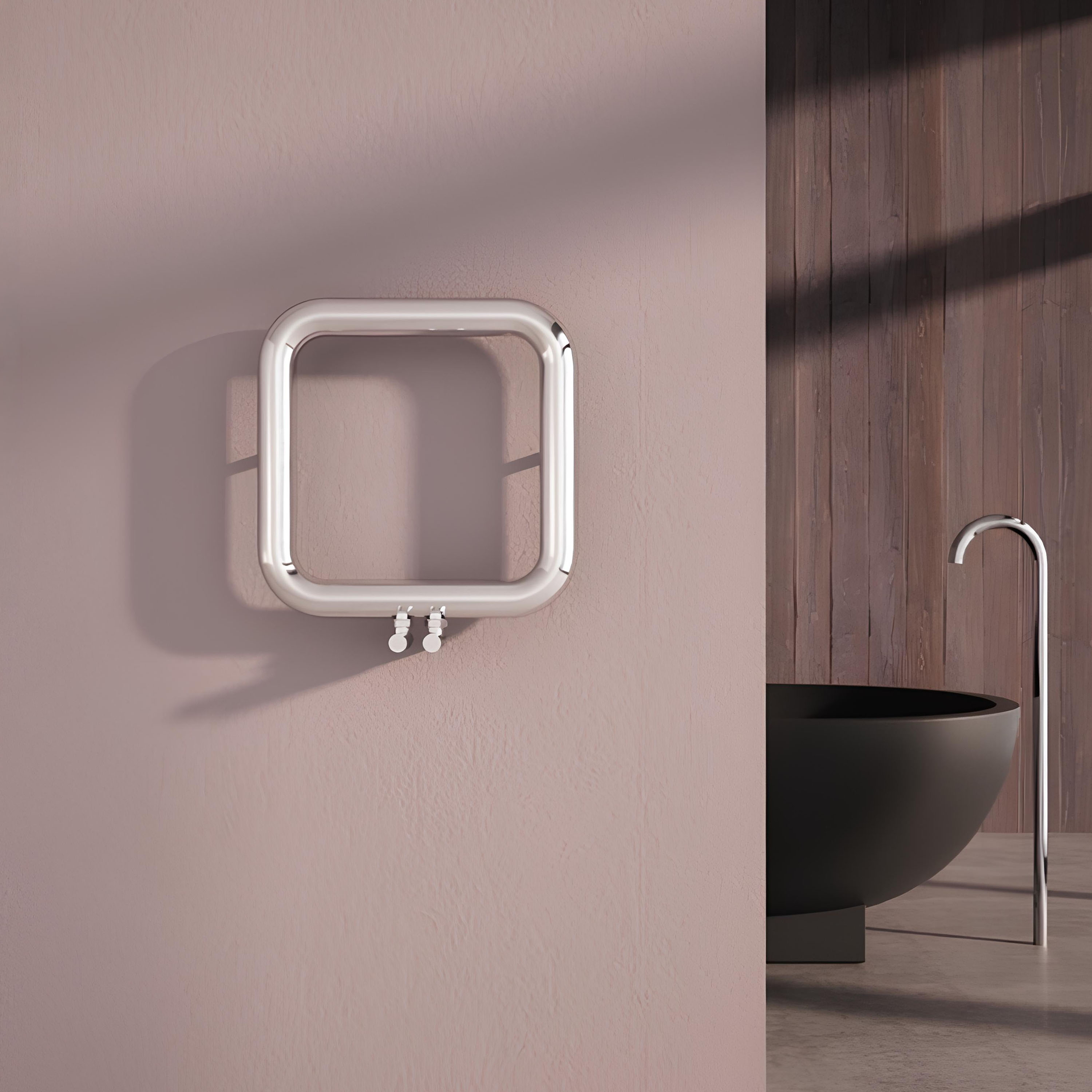 Carisa Baro Stainless Steel Vertical Designer Heated Towel Rail