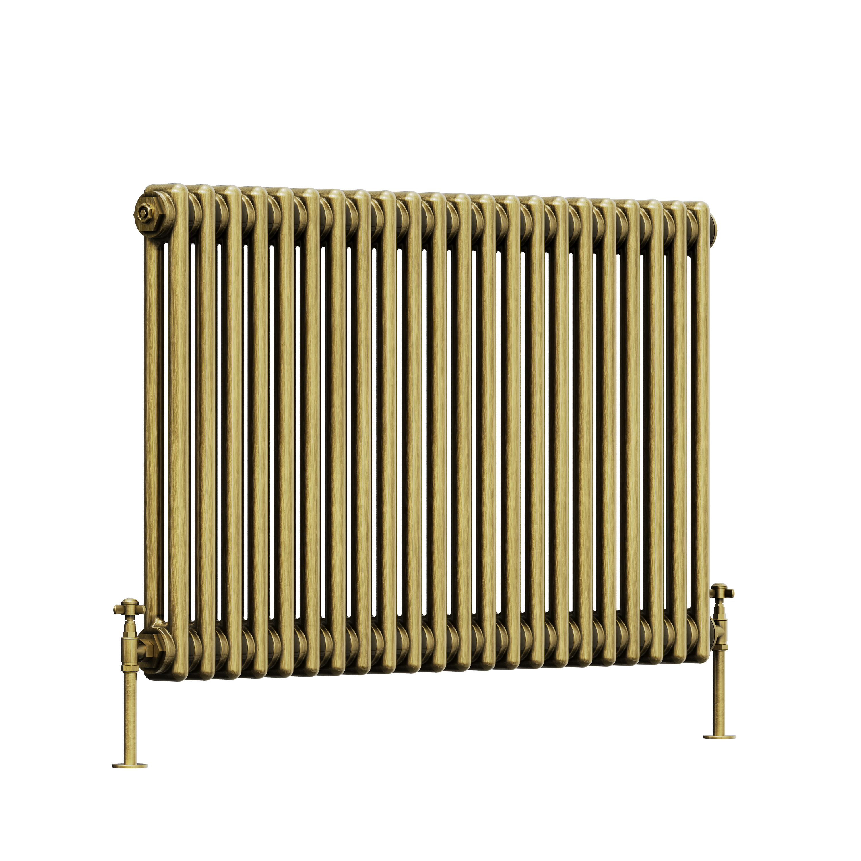 Toasty Ardleigh Antique Brass Horizontal Column Radiator