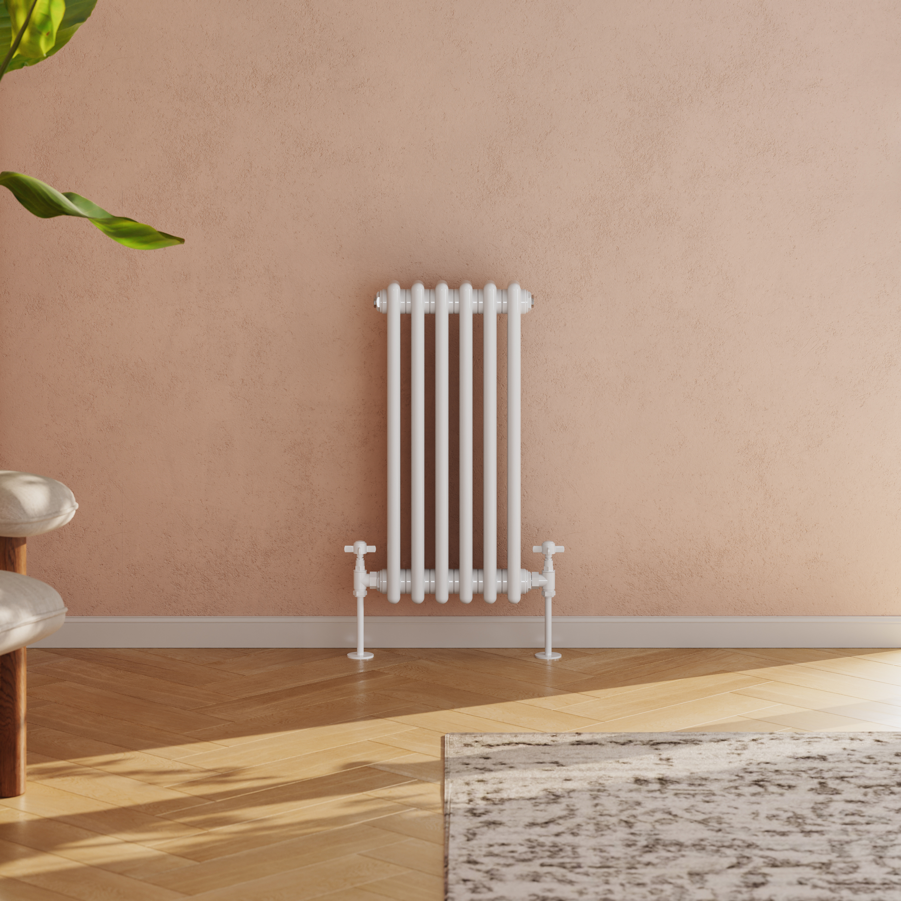 Toasty Ardleigh White Horizontal Column Radiator