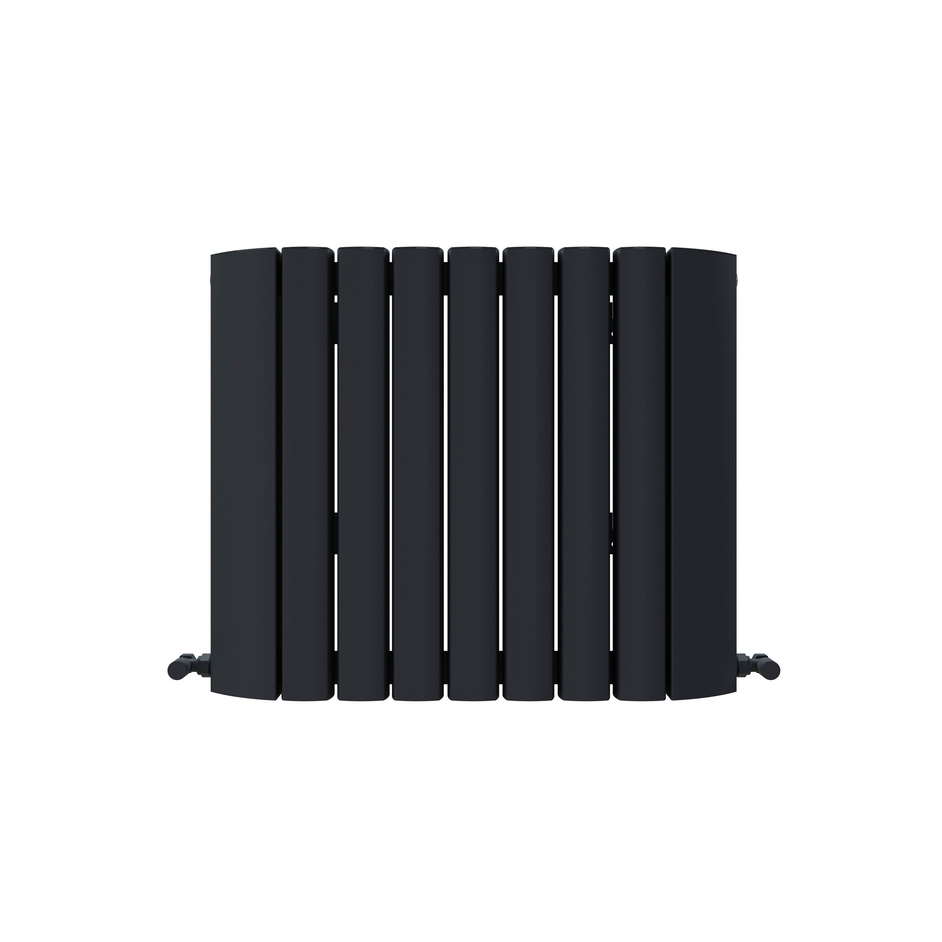 Carisa Gaia Oval Single Panel Horizontal Aluminium Radiator