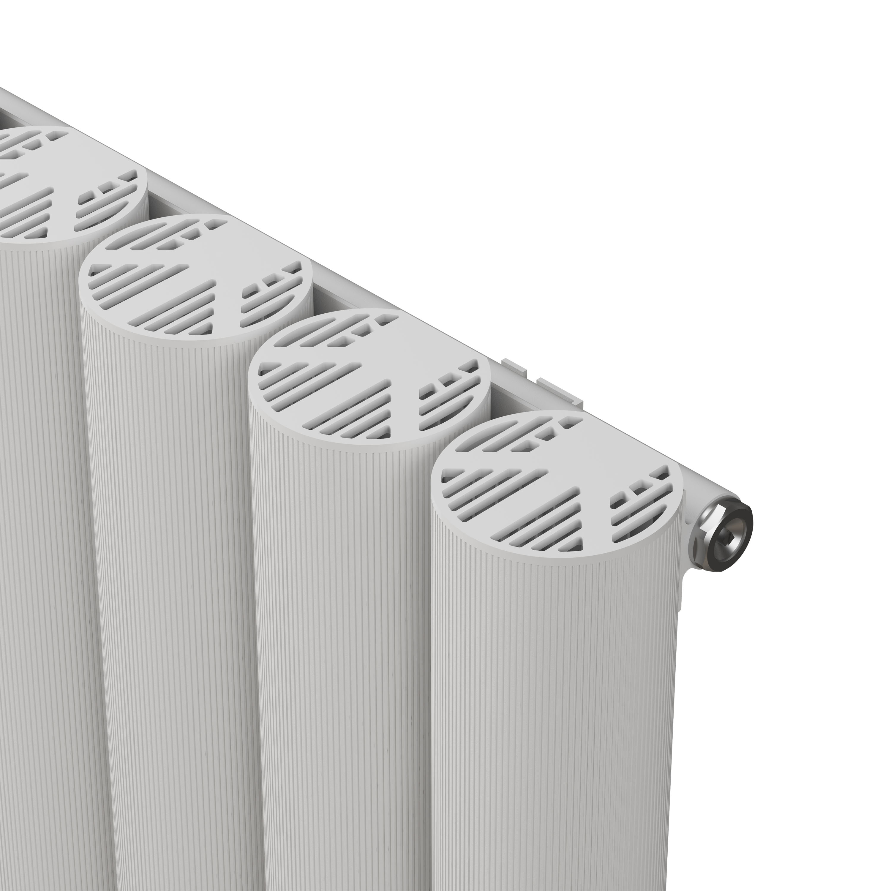 Carisa Otto Oval Single Panel Vertical Aluminium Radiator