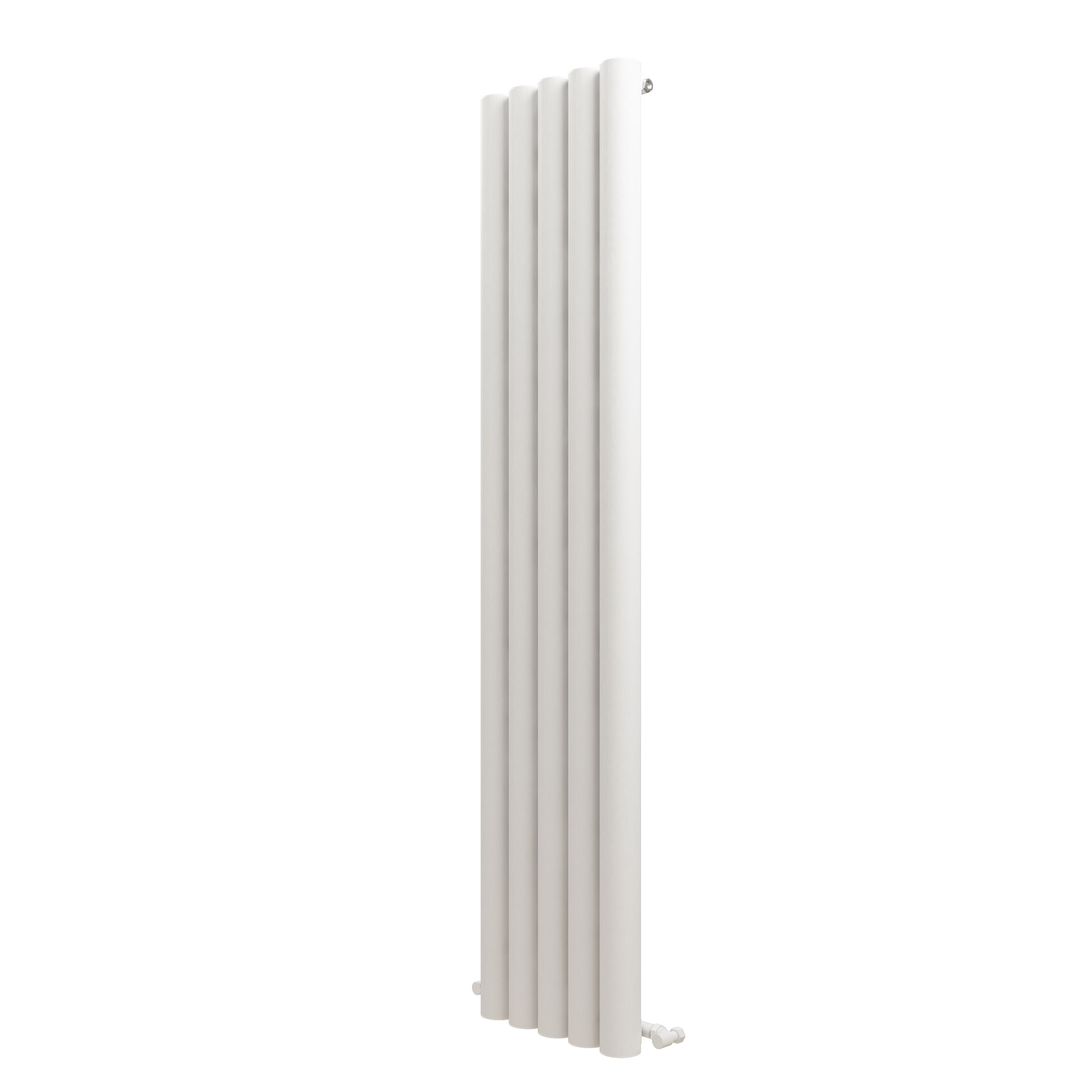 Carisa Otto Oval Single Panel Vertical Aluminium Radiator