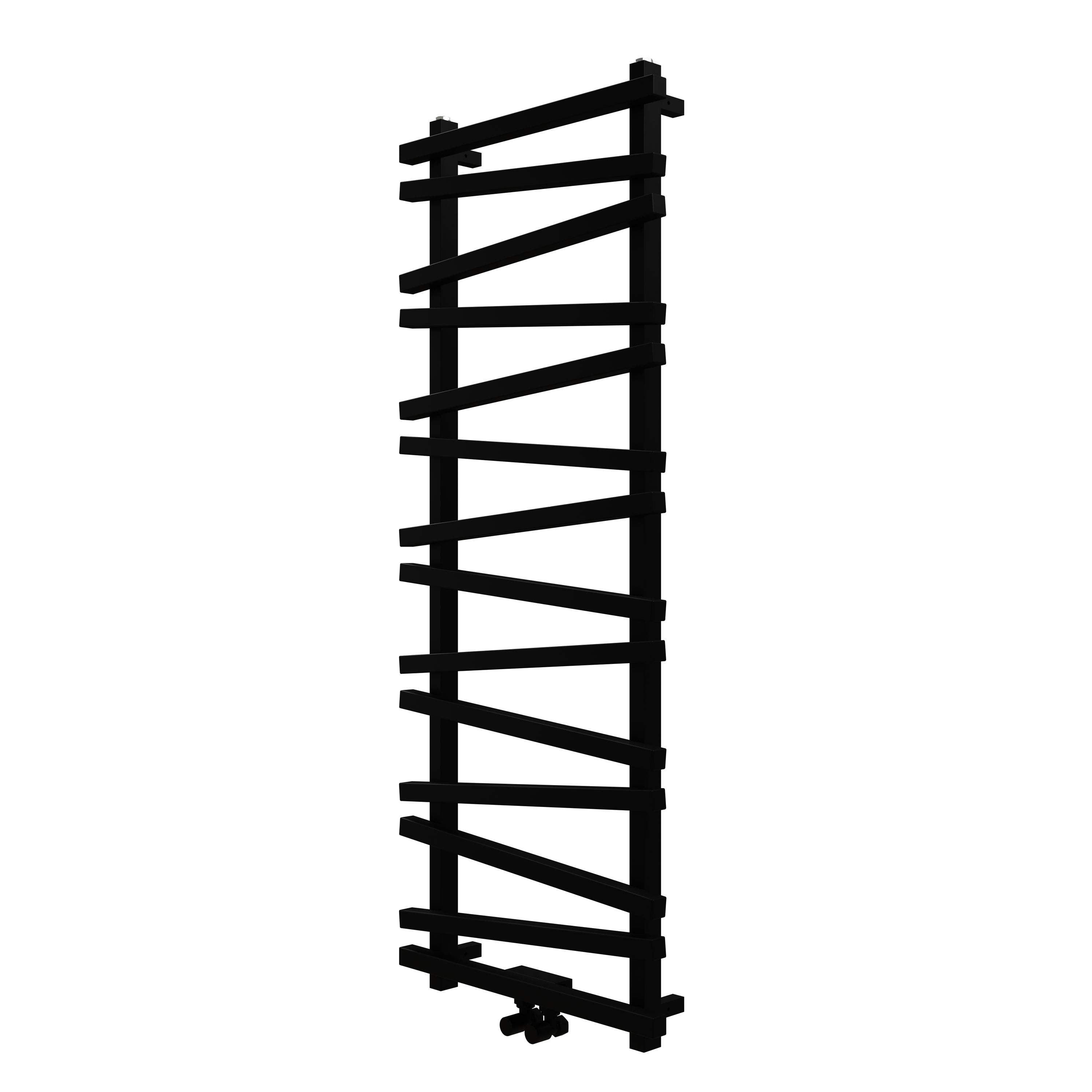 Carisa Vivek Angled Designer Aluminium Heated Towel Rail