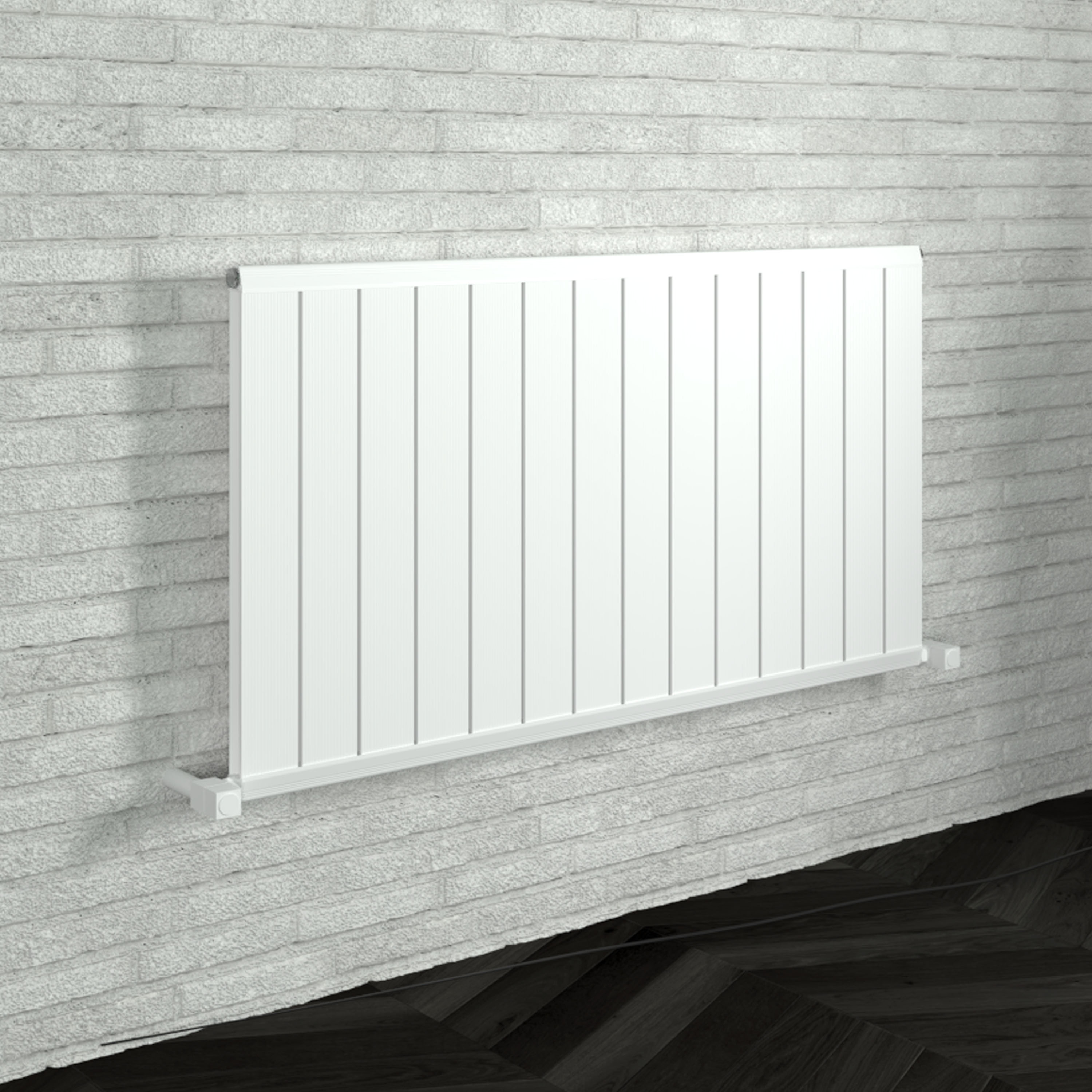 Carisa Elite Flat Panel Textured Horizontal Aluminium Radiator