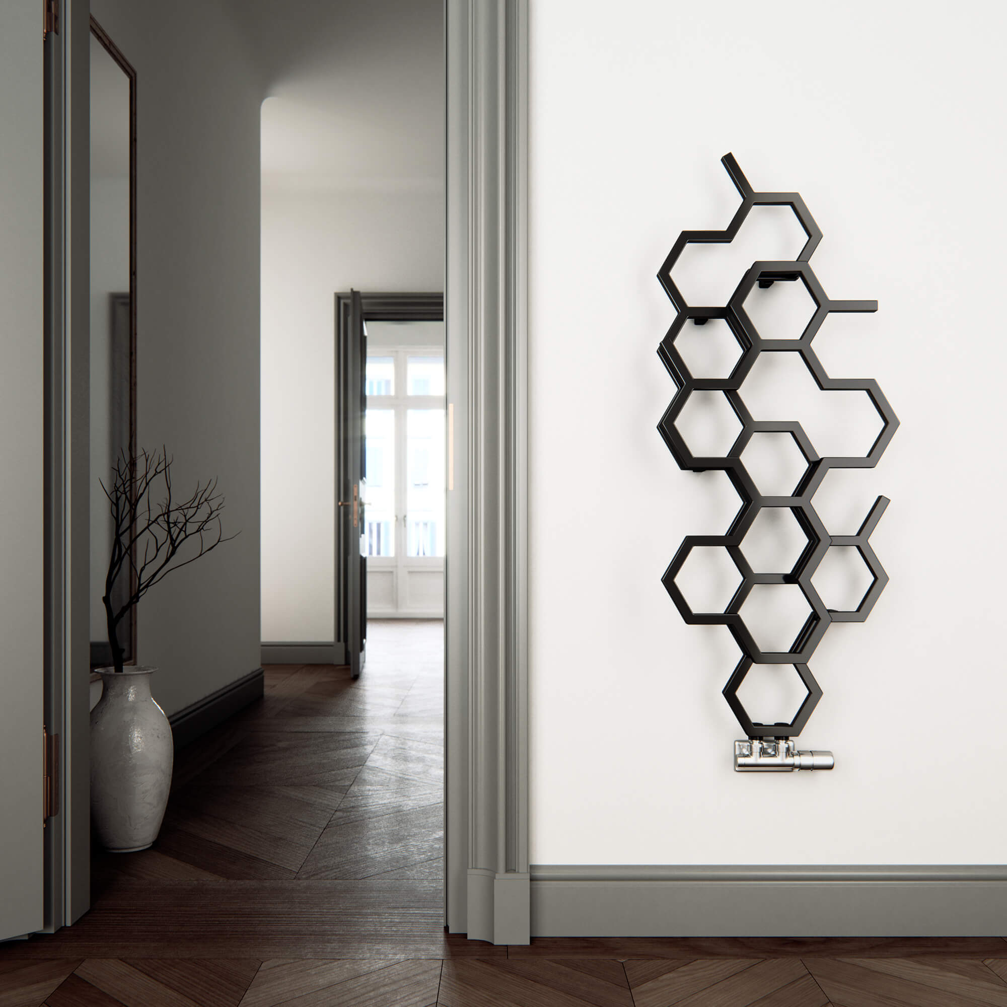 Terma Hex Steel Designer Vertical Radiator