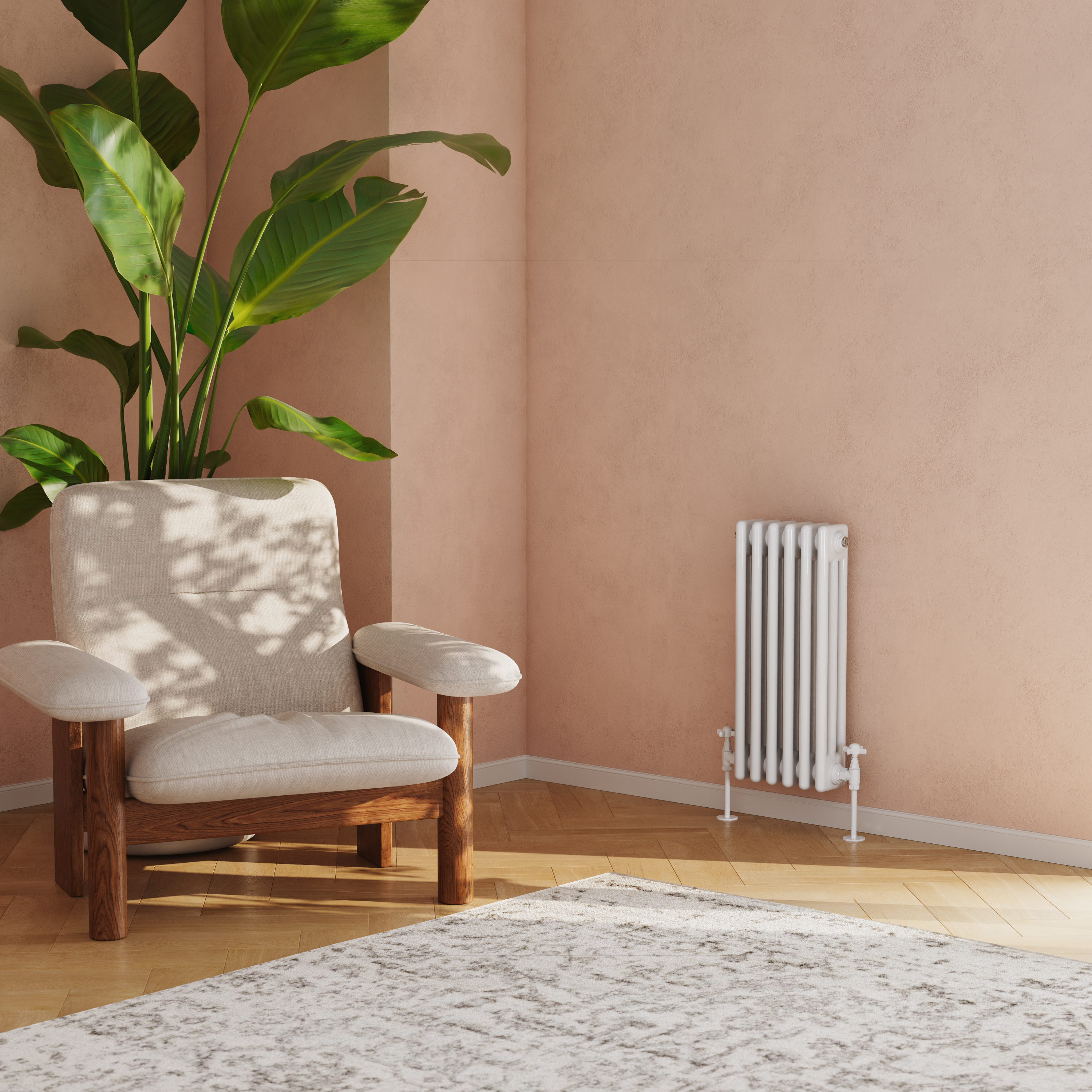 Toasty Ardleigh White Horizontal Column Radiator