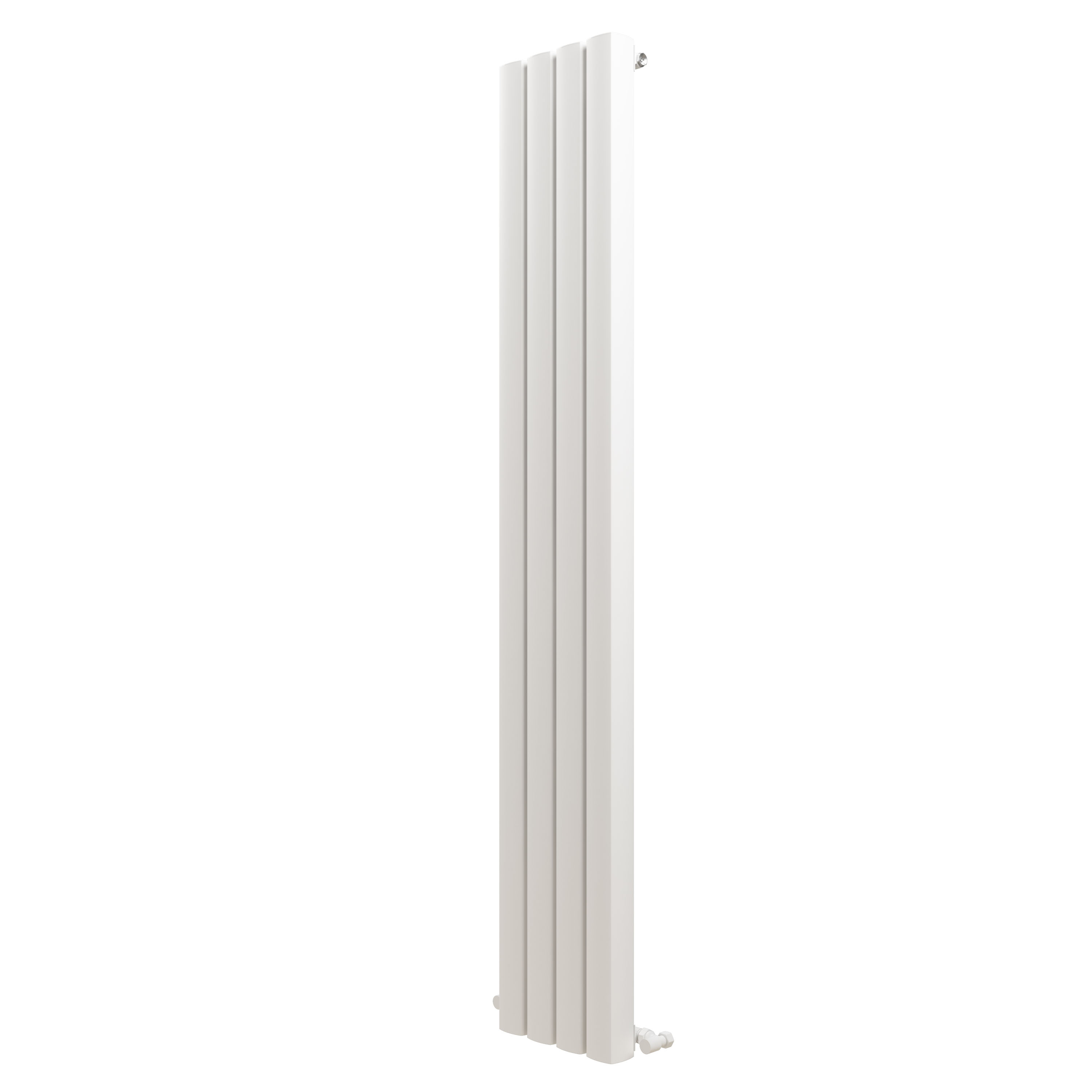 Carisa Vesta Oval Single Panel Vertical Aluminium Radiator