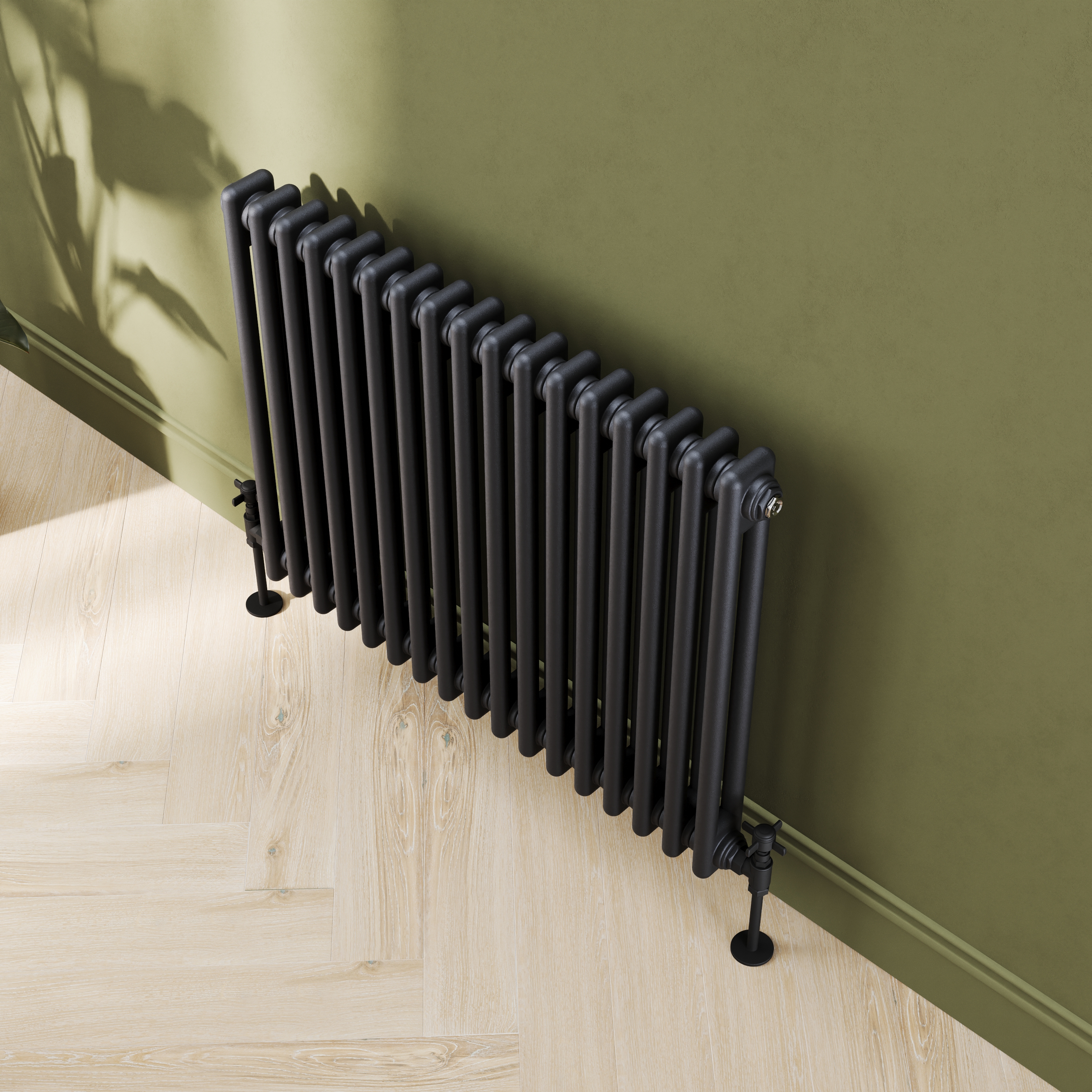 Toasty Ardleigh Matt Black Horizontal Column Radiator