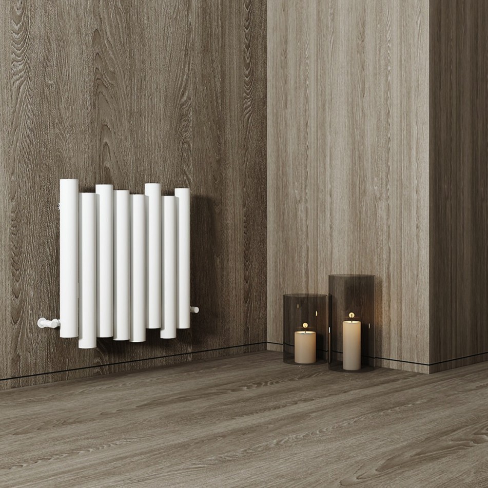 Carisa Motion Single Oval Panel Horizontal Aluminium Radiator