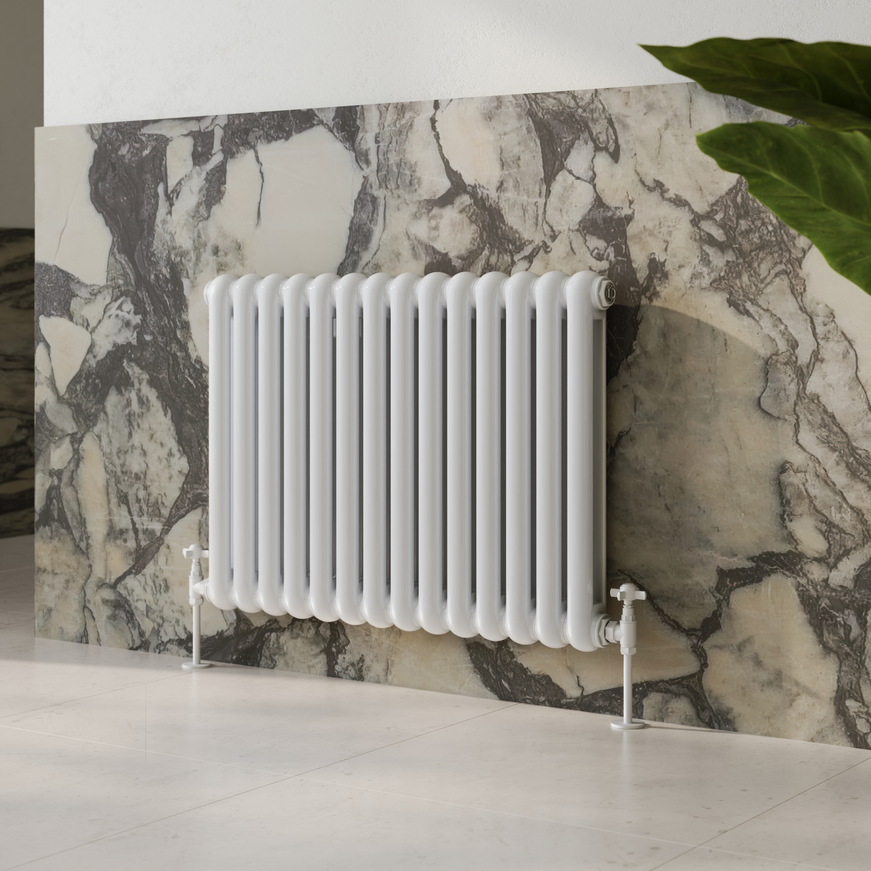 Toasty Mellow White Horizontal 2 Column Radiator