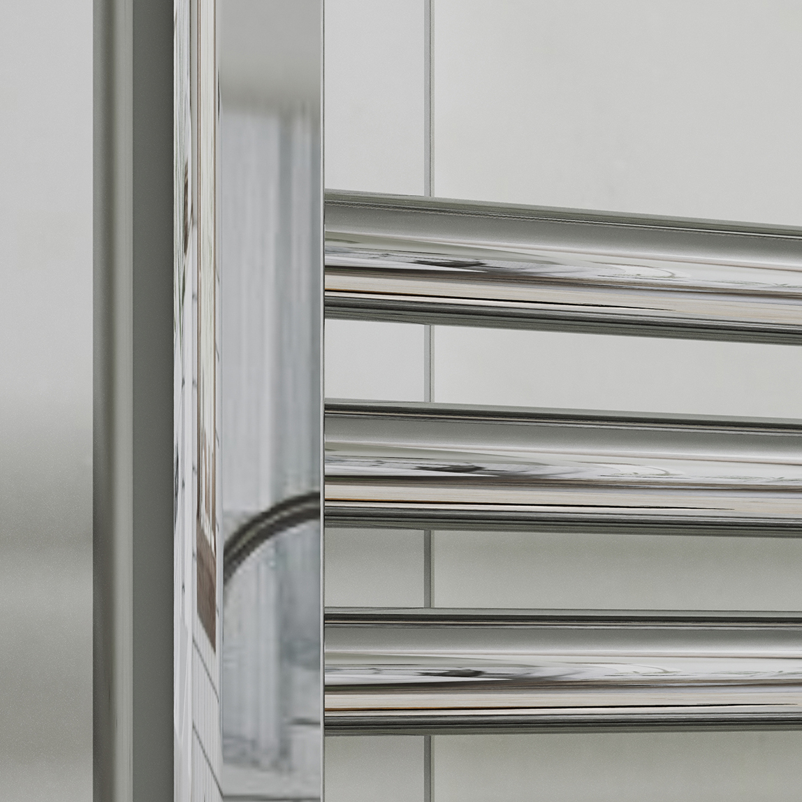 Toasty Glow Premium Chrome 25mm Heated Towel Rail