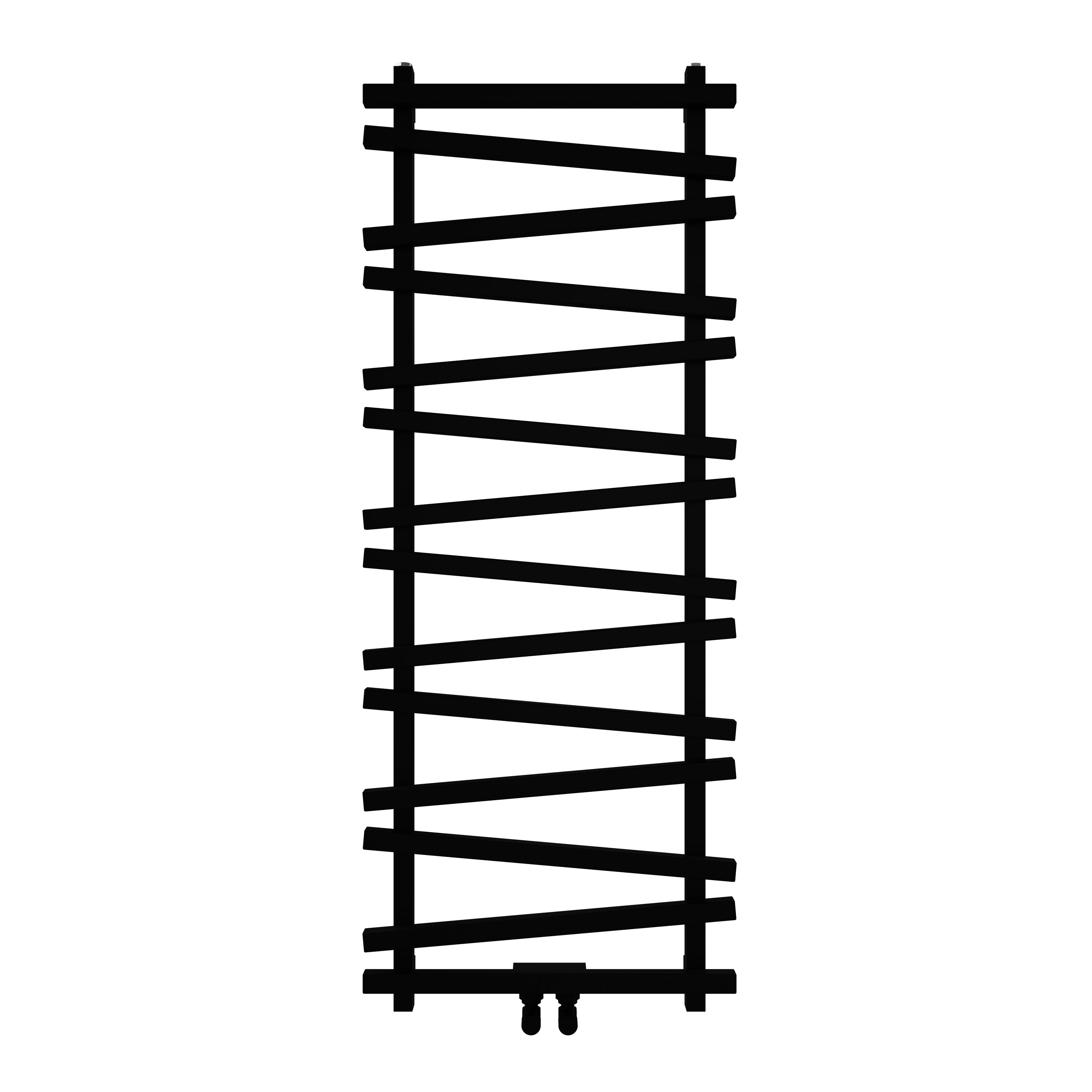 Carisa Vivek Angled Designer Aluminium Heated Towel Rail