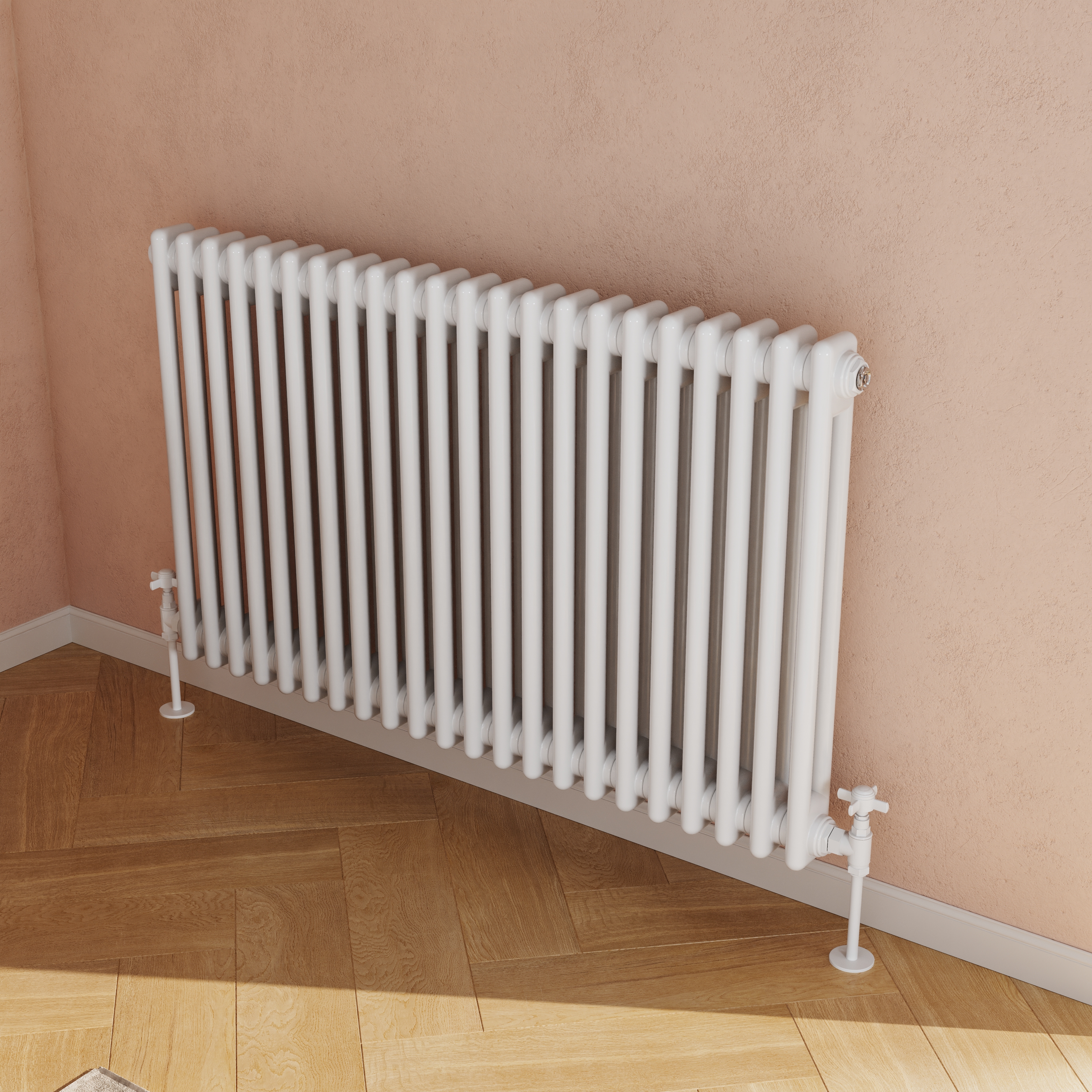 Toasty Ardleigh White Horizontal Column Radiator