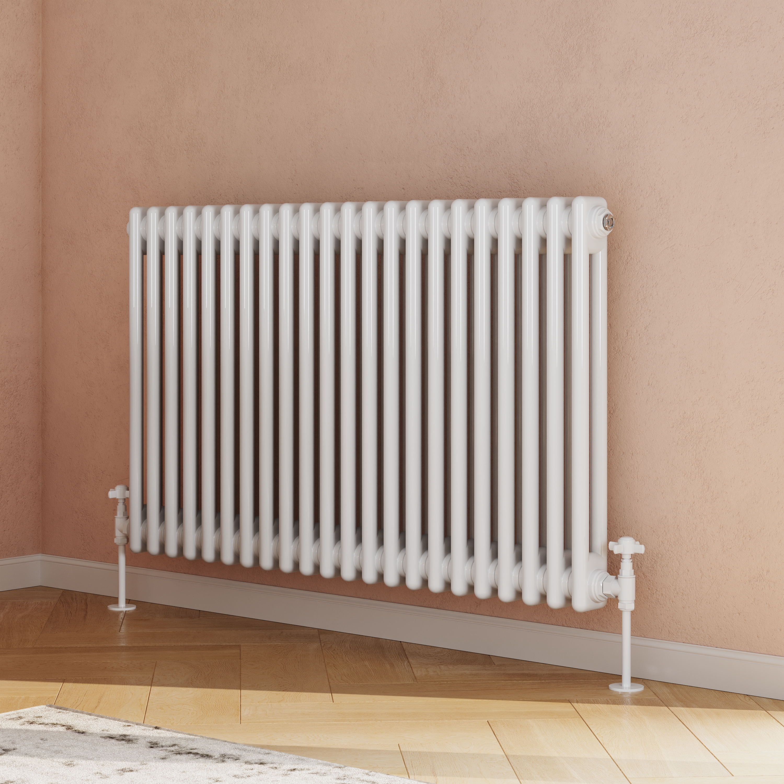 Toasty Ardleigh White Horizontal Column Radiator