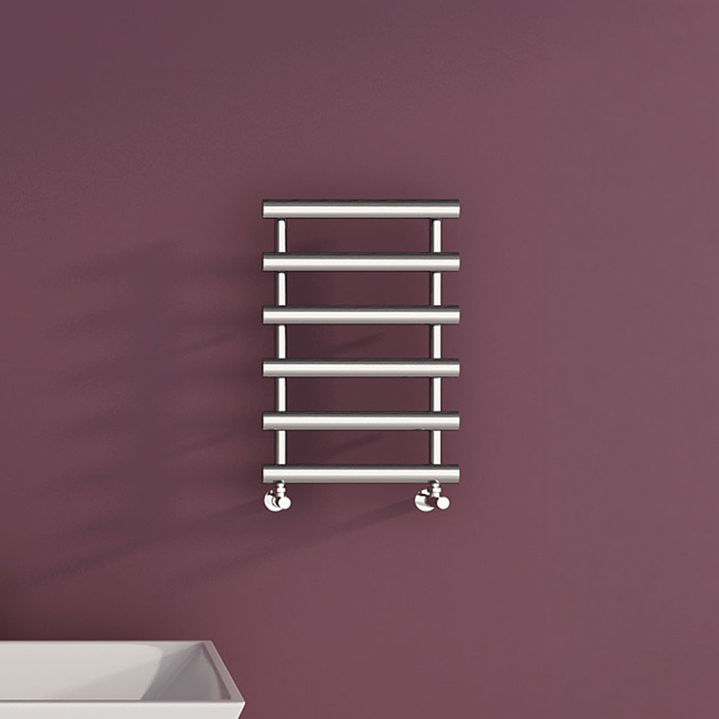 Carisa Aldo Oval Steel Ladder Heated Towel Rail