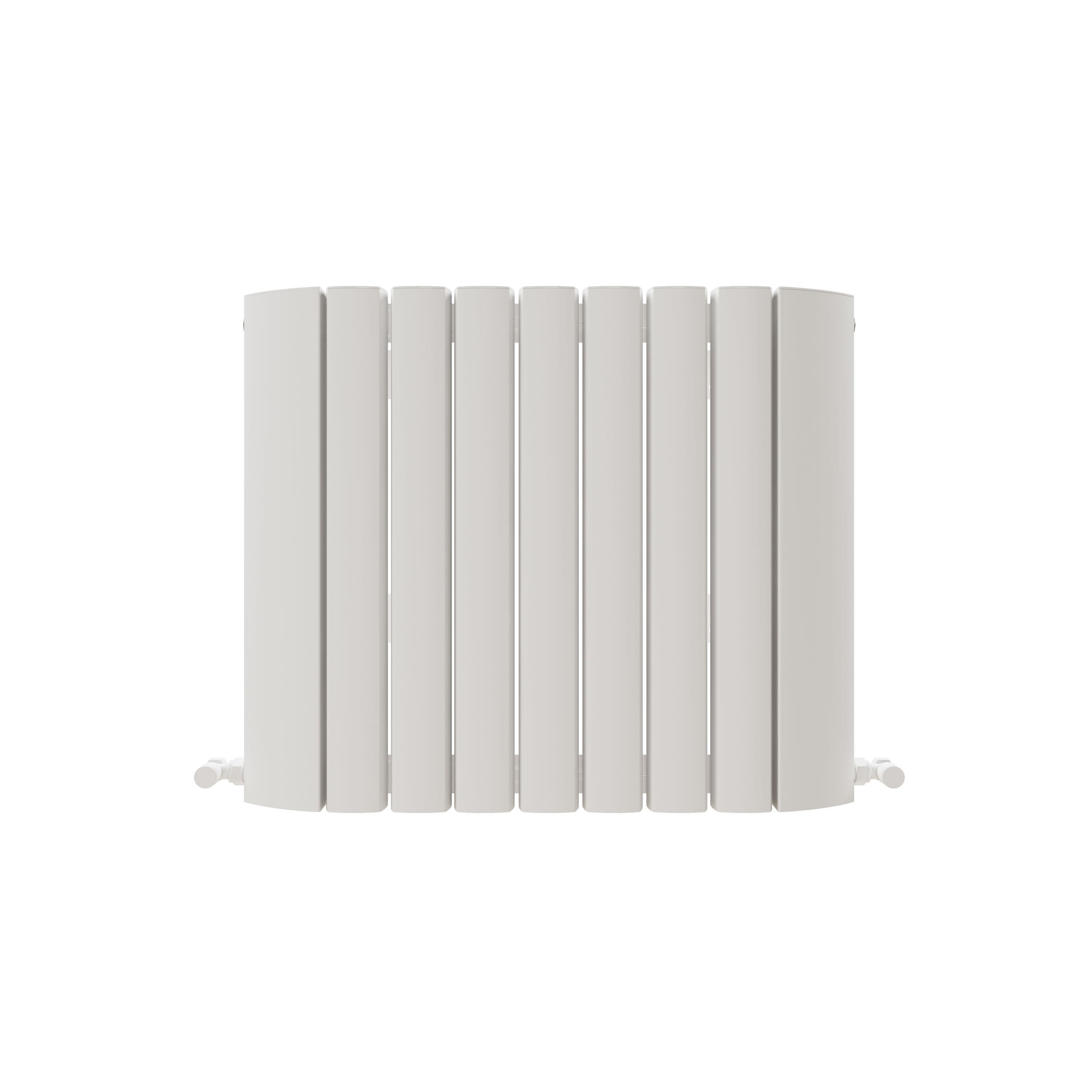 Carisa Gaia Oval Single Panel Horizontal Aluminium Radiator