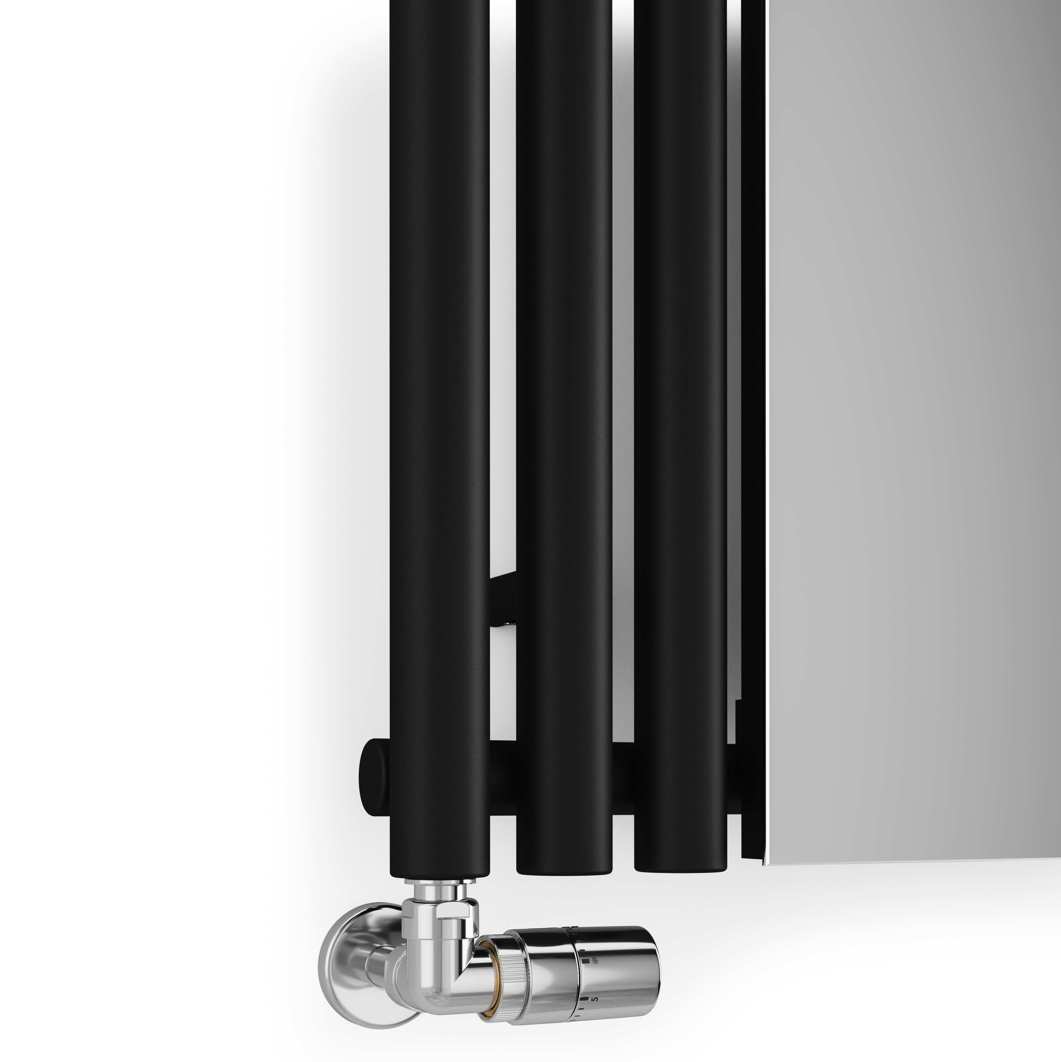 Terma Rolo Vertical Single Panel Mirror Radiator - 1800 x 590mm