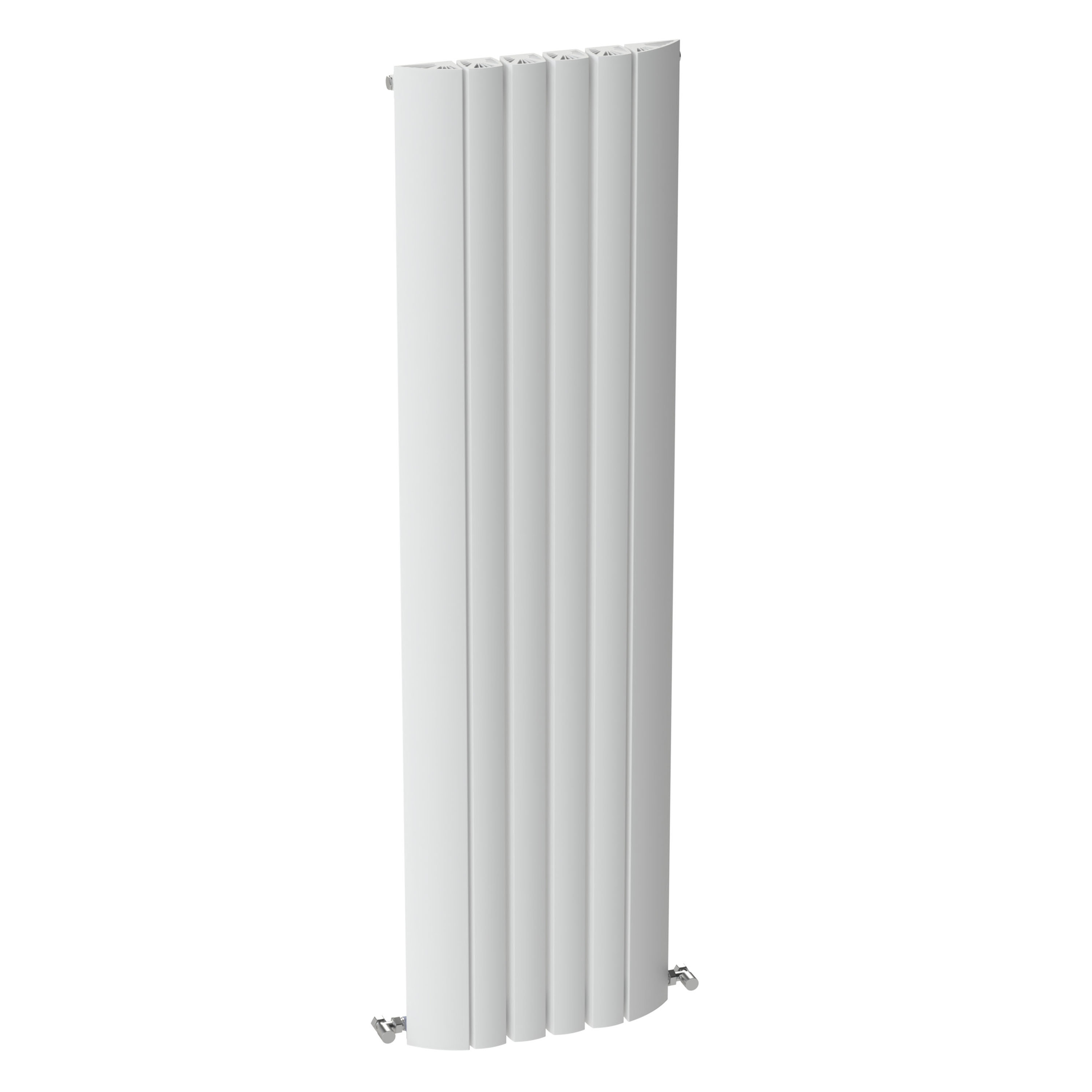Carisa Gaia Oval Single Panel Vertical Aluminium Radiator