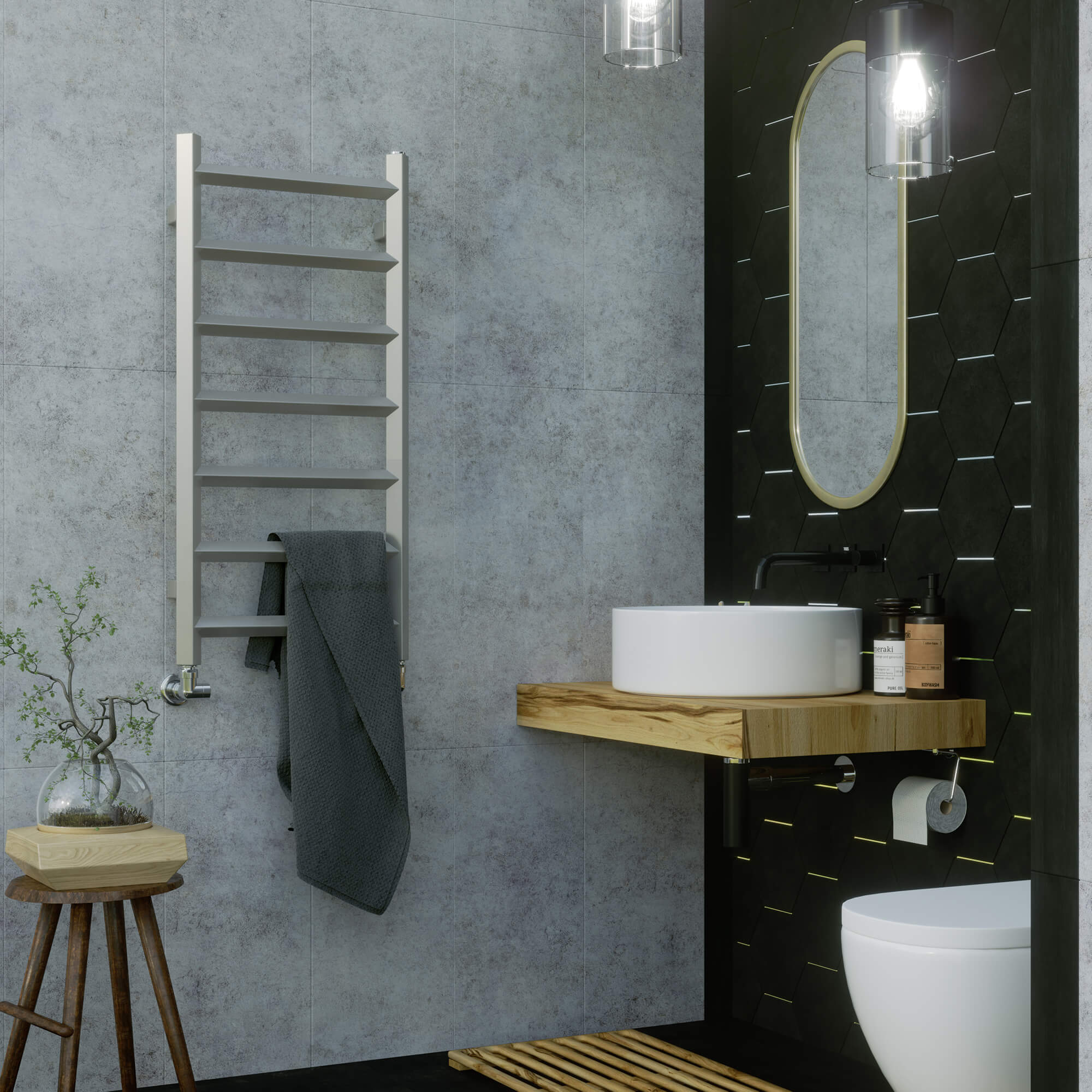 Terma Crystal Ladder Heated Towel Rail