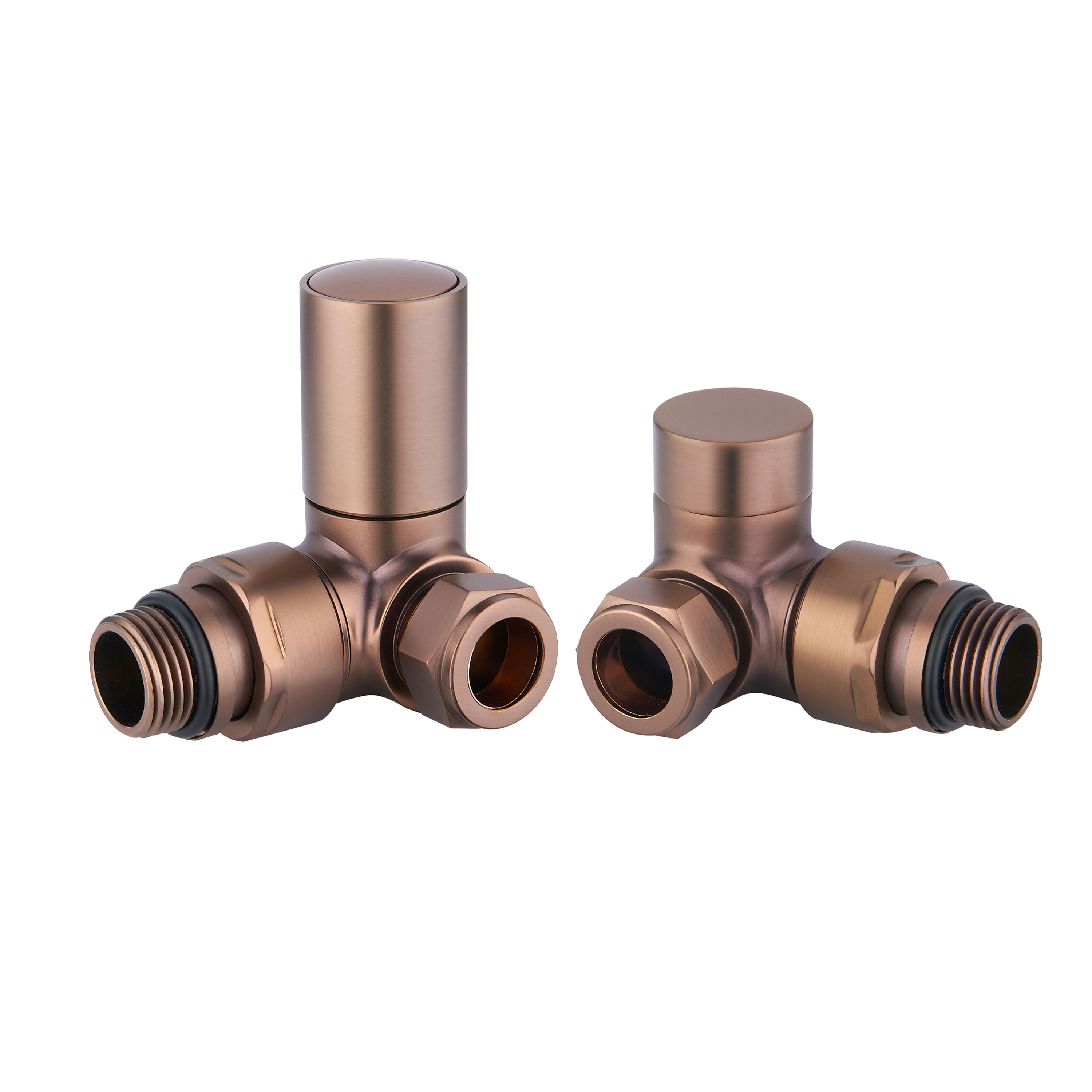 Toasty Brushed Bronze Round Manual Valve
