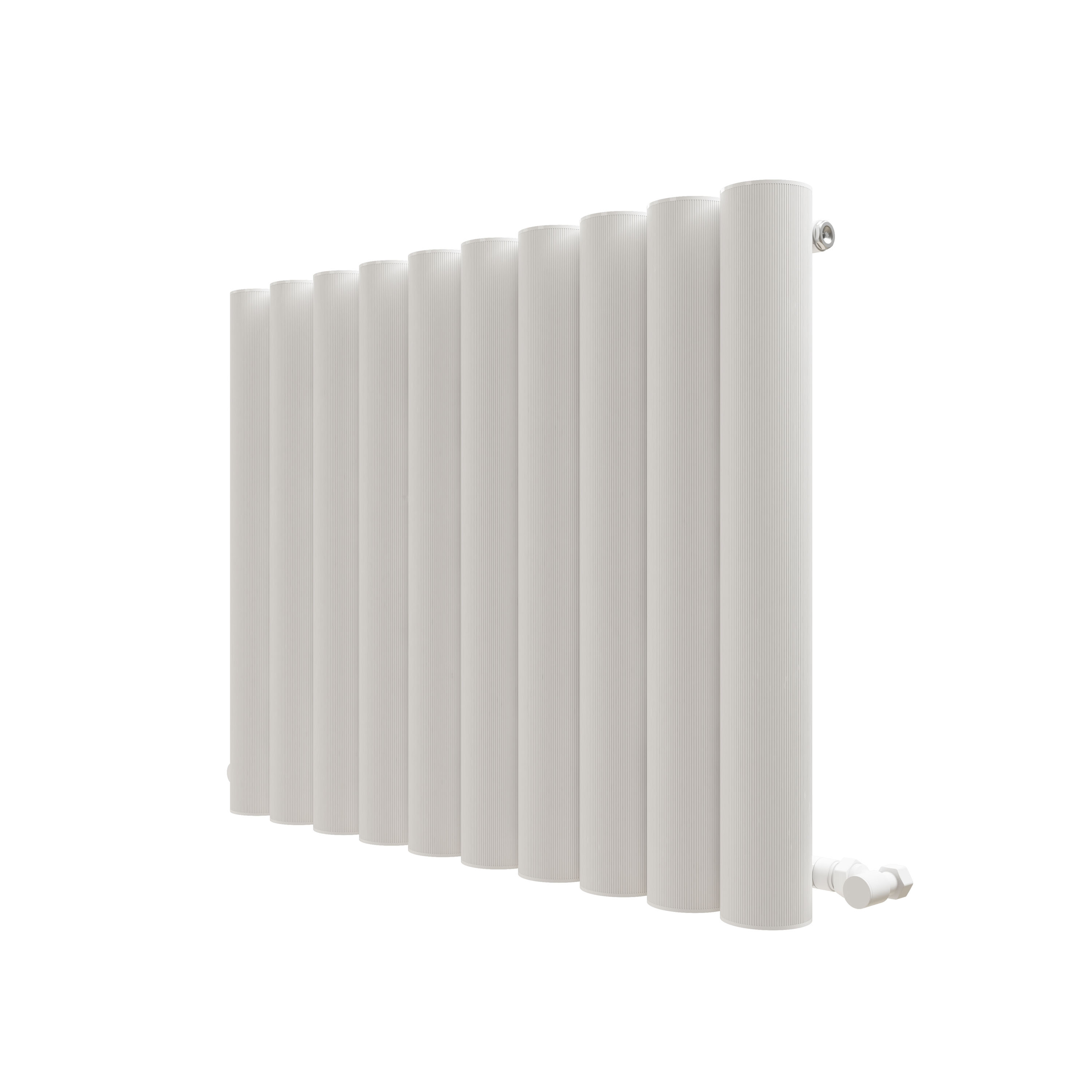 Carisa Otto Oval Single Panel Horizontal Aluminium Radiator