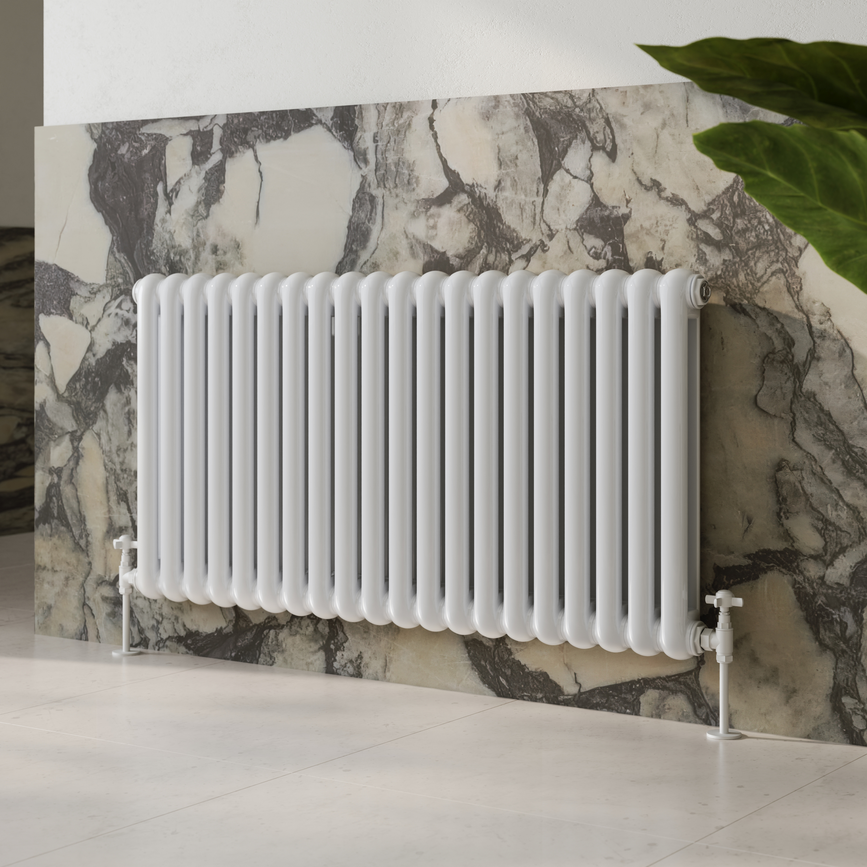 Toasty Mellow White Horizontal 2 Column Radiator