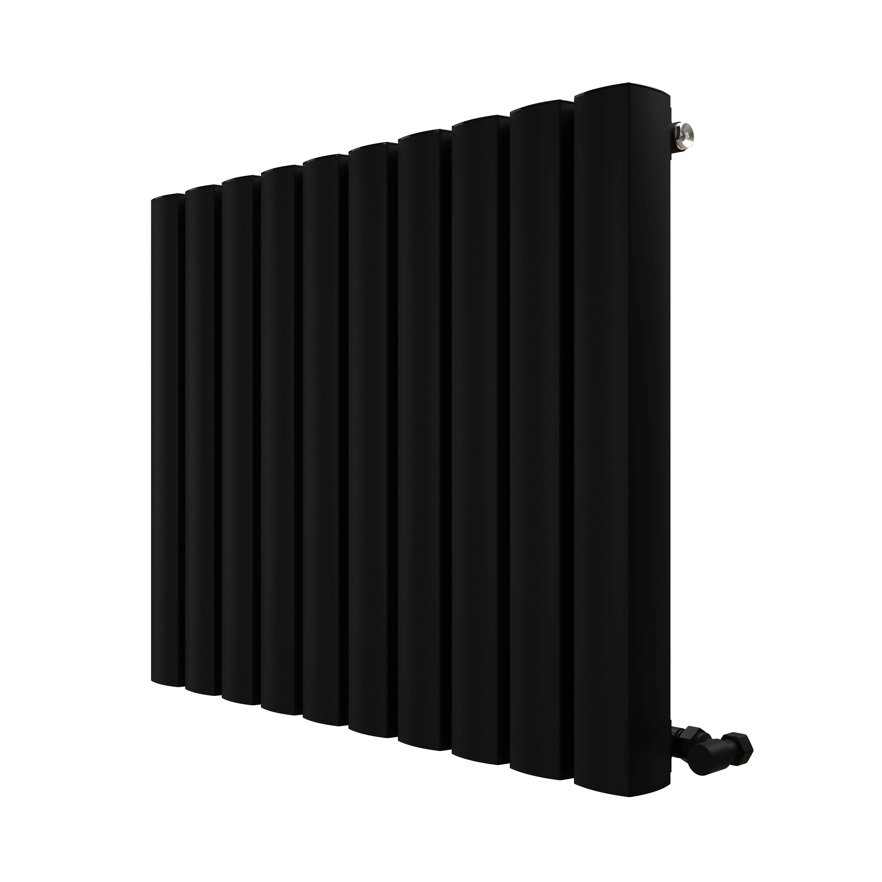 Carisa Vesta Oval Single Panel Horizontal Aluminium Radiator