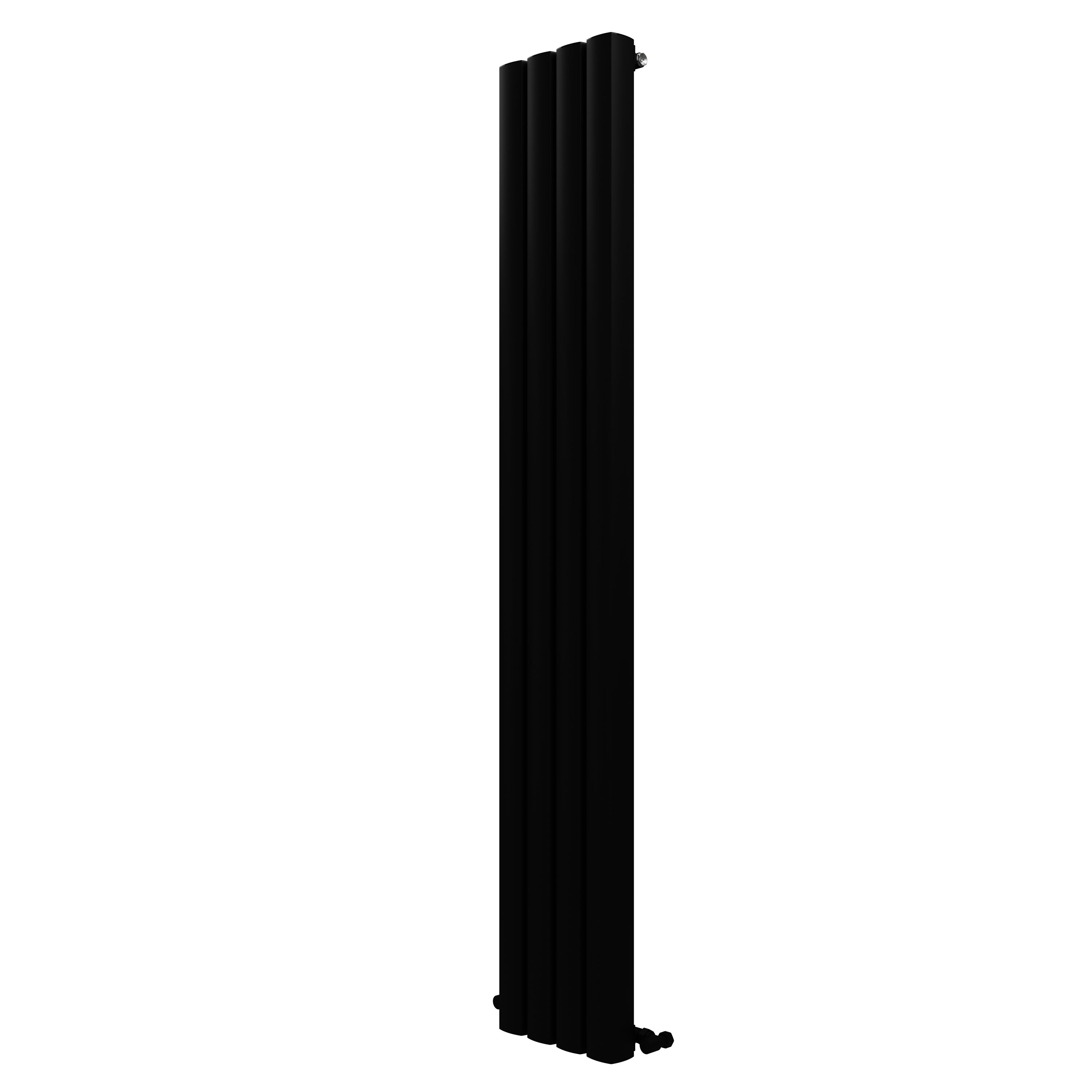 Carisa Vesta Oval Single Panel Vertical Aluminium Radiator