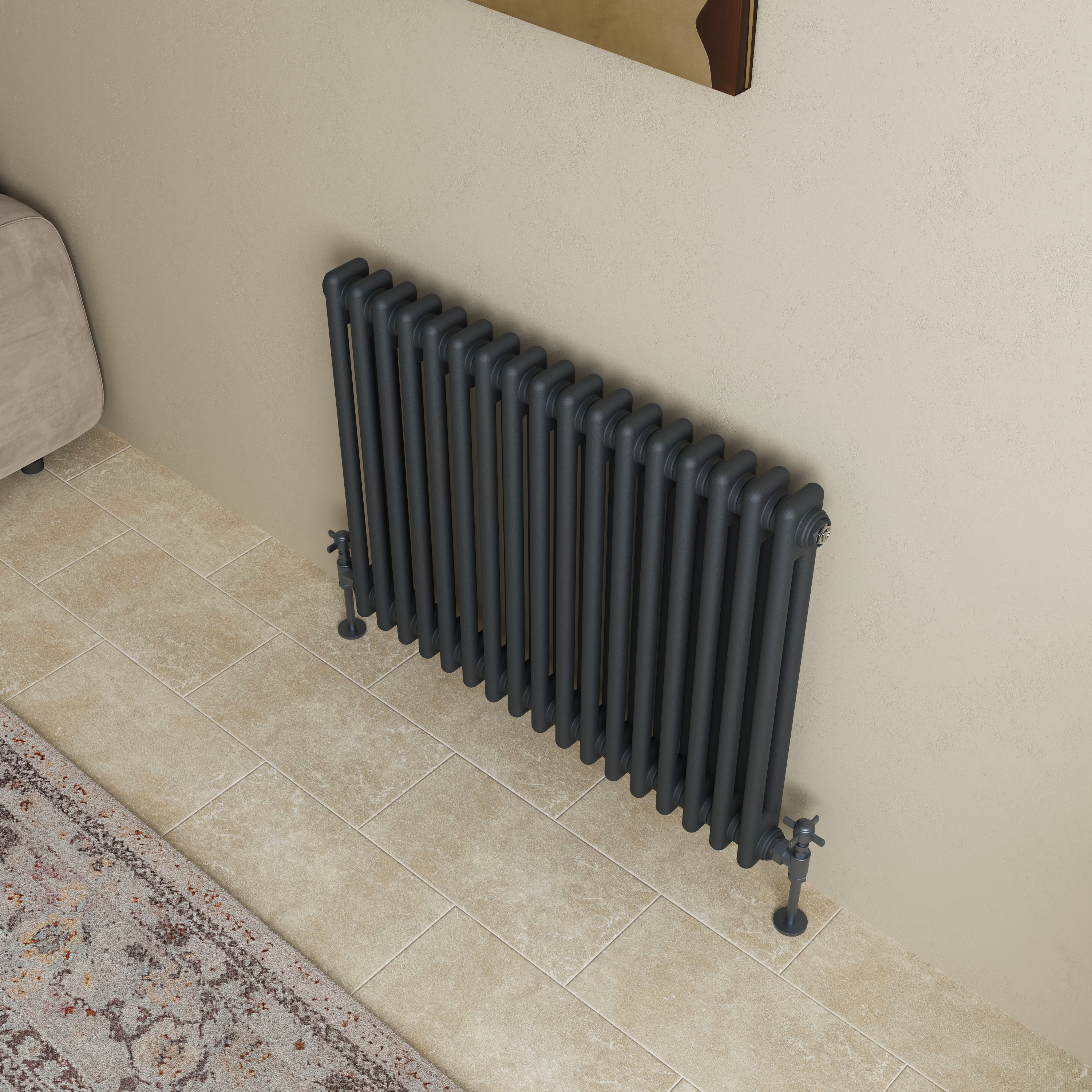 Toasty Ardleigh Anthracite Horizontal Column Radiator