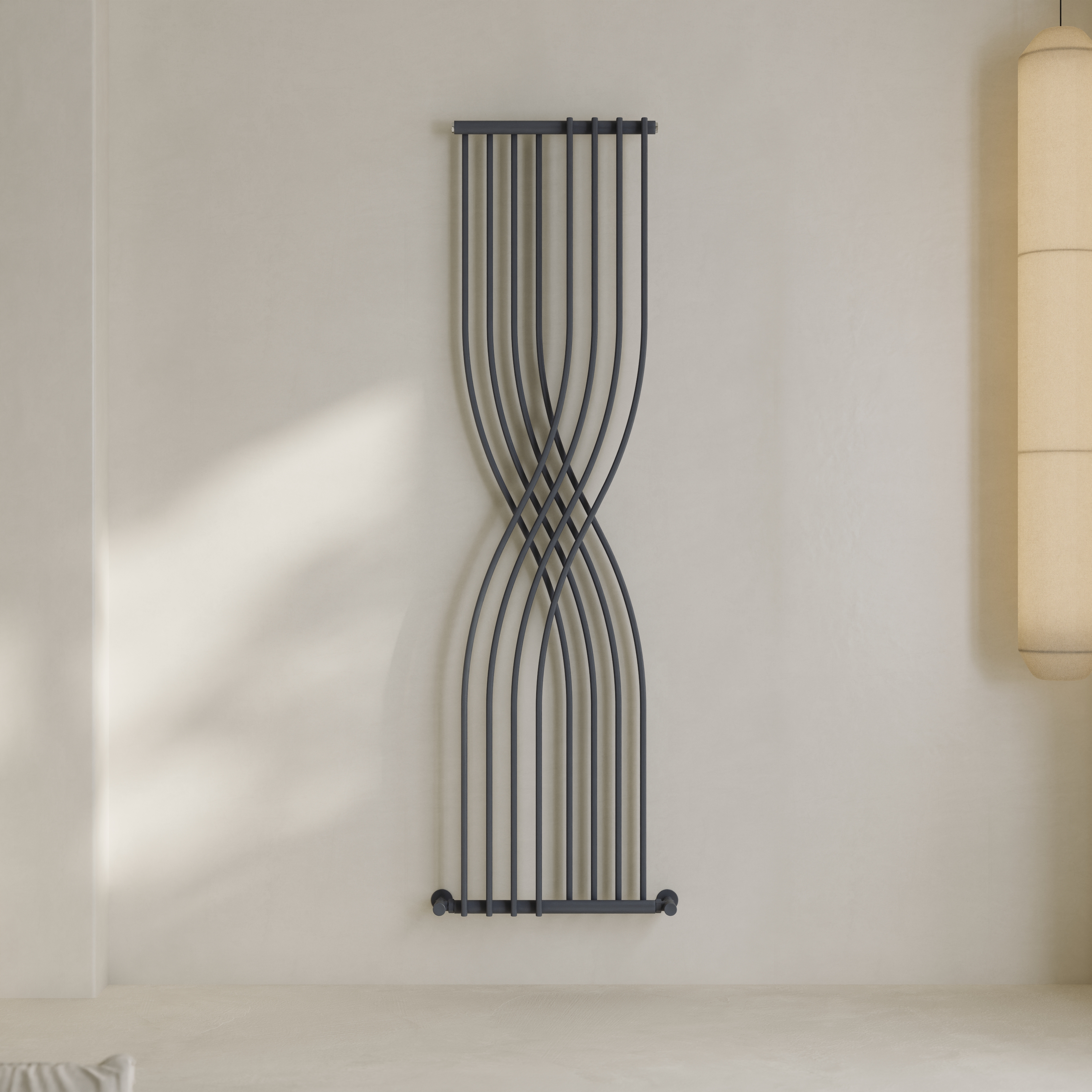 Toasty Embrace Anthracite Vertical Radiator - 1775 x 450mm