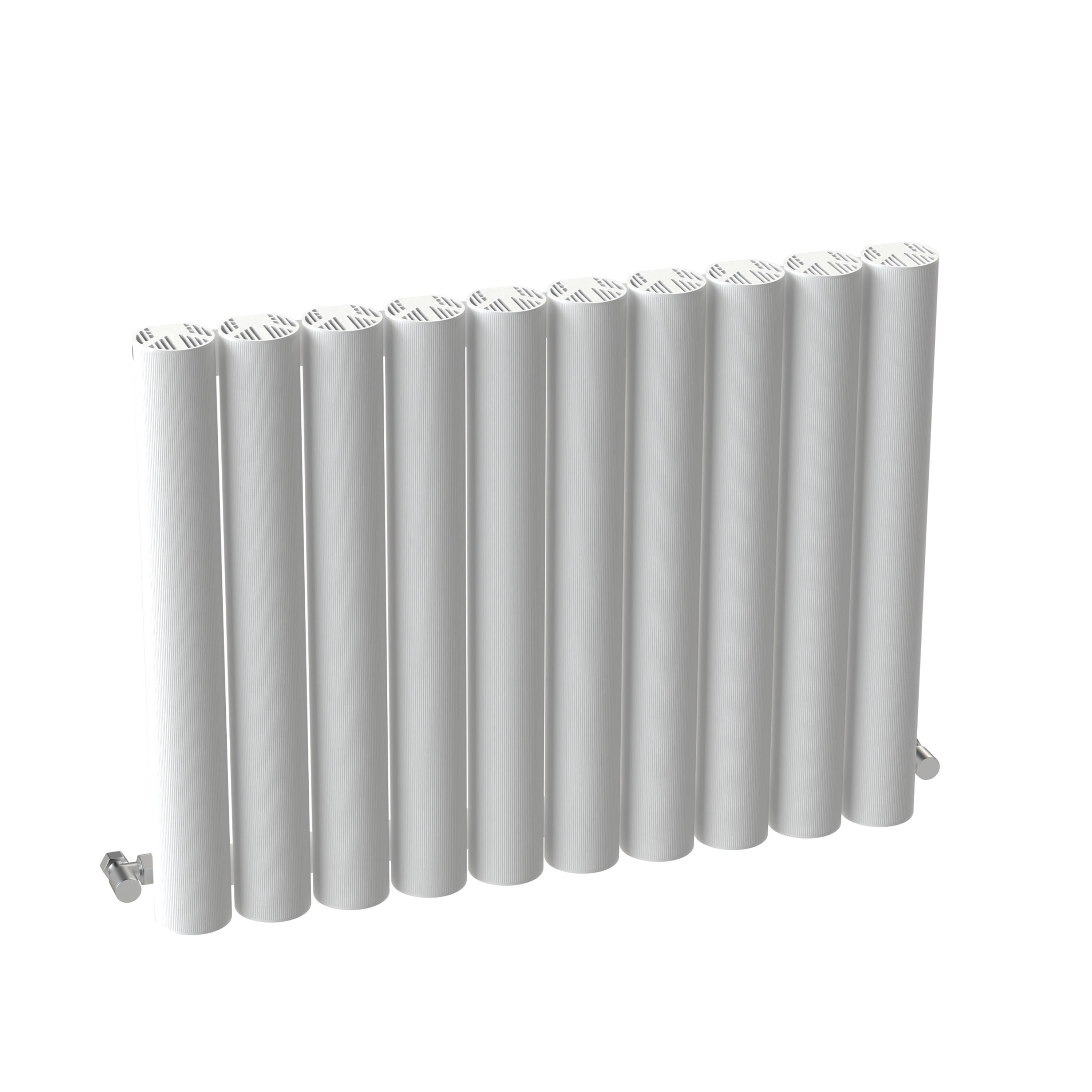 Carisa Otto Oval Single Panel Horizontal Aluminium Radiator