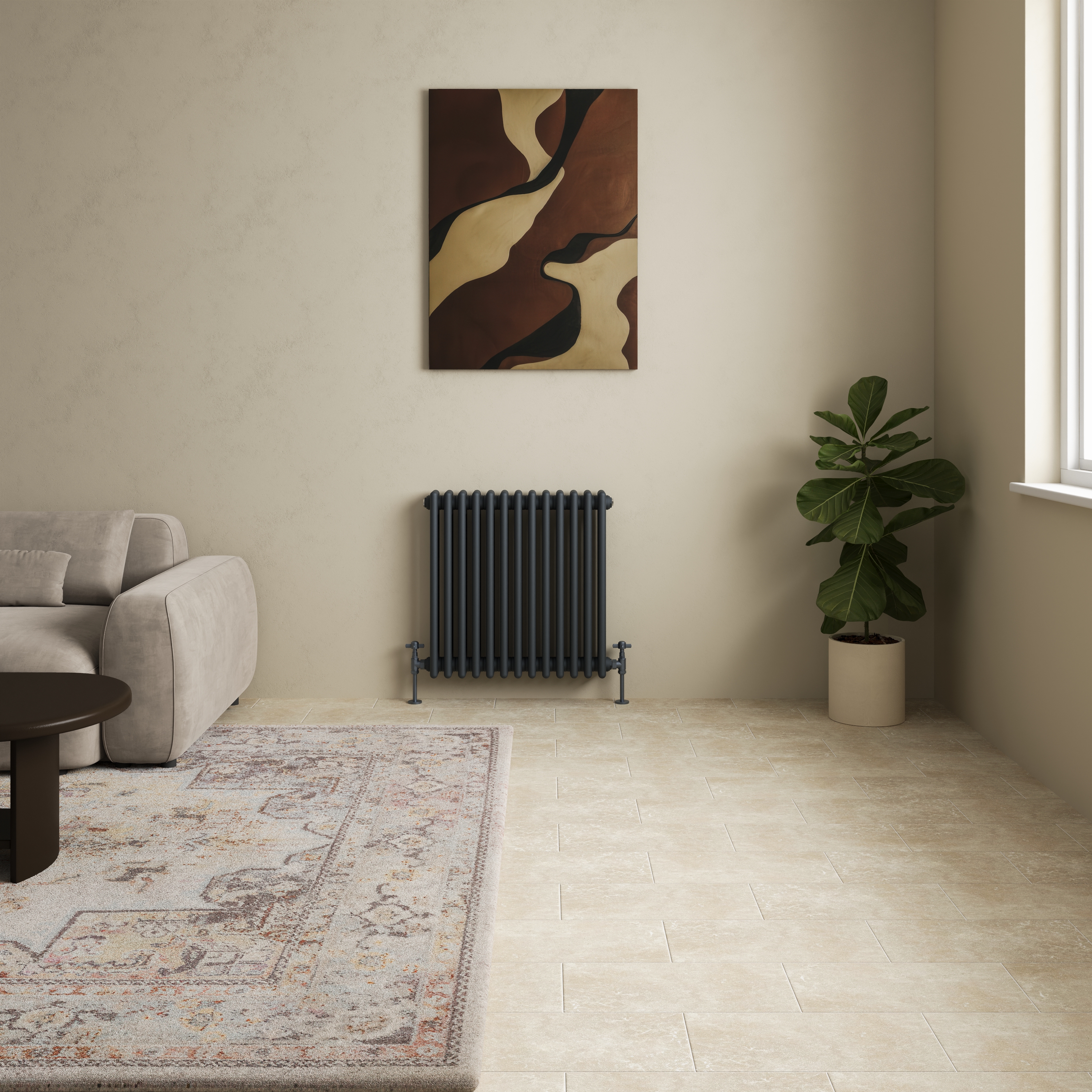 Toasty Ardleigh Anthracite Horizontal Column Radiator
