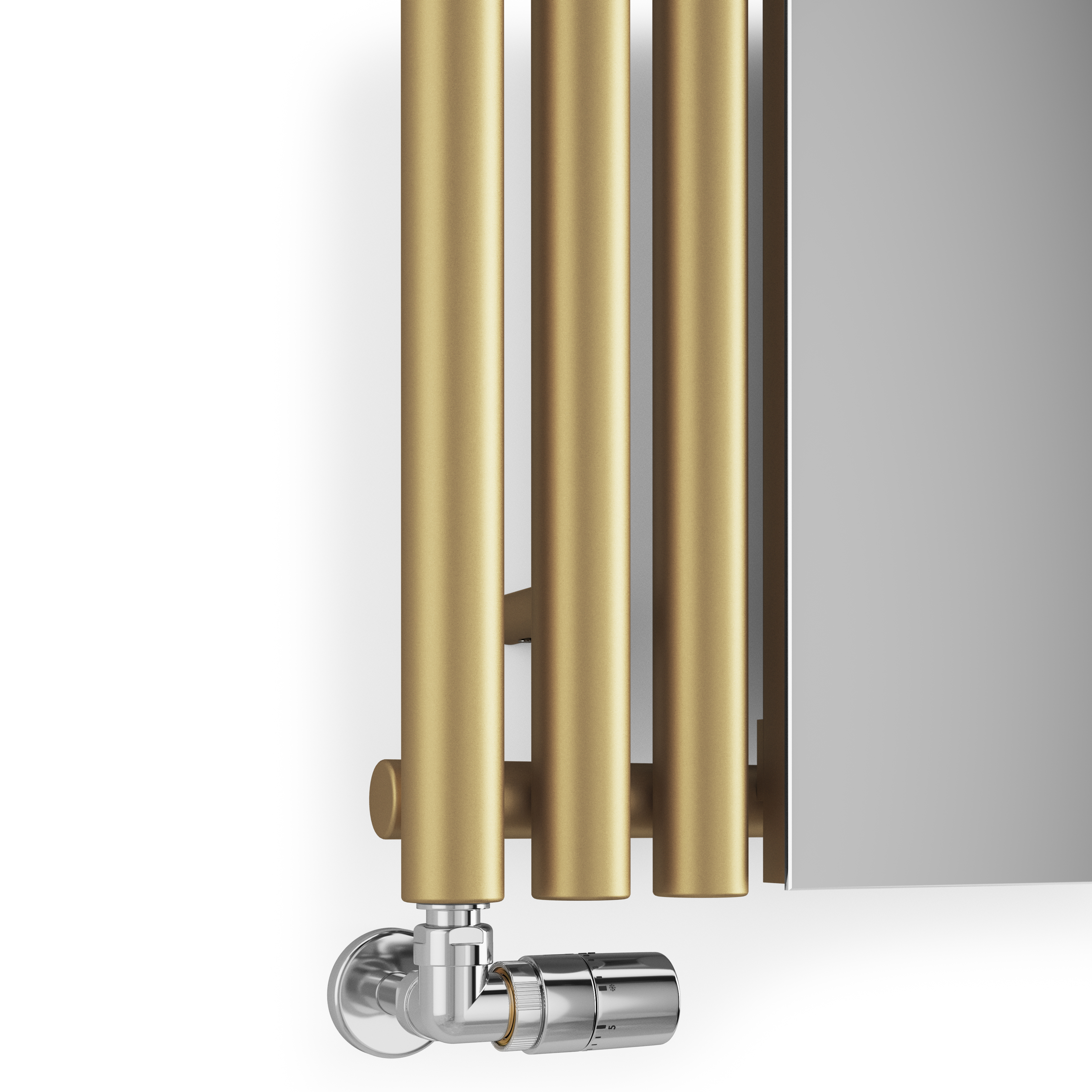 Terma Rolo Vertical Single Panel Mirror Radiator - 1800 x 590mm