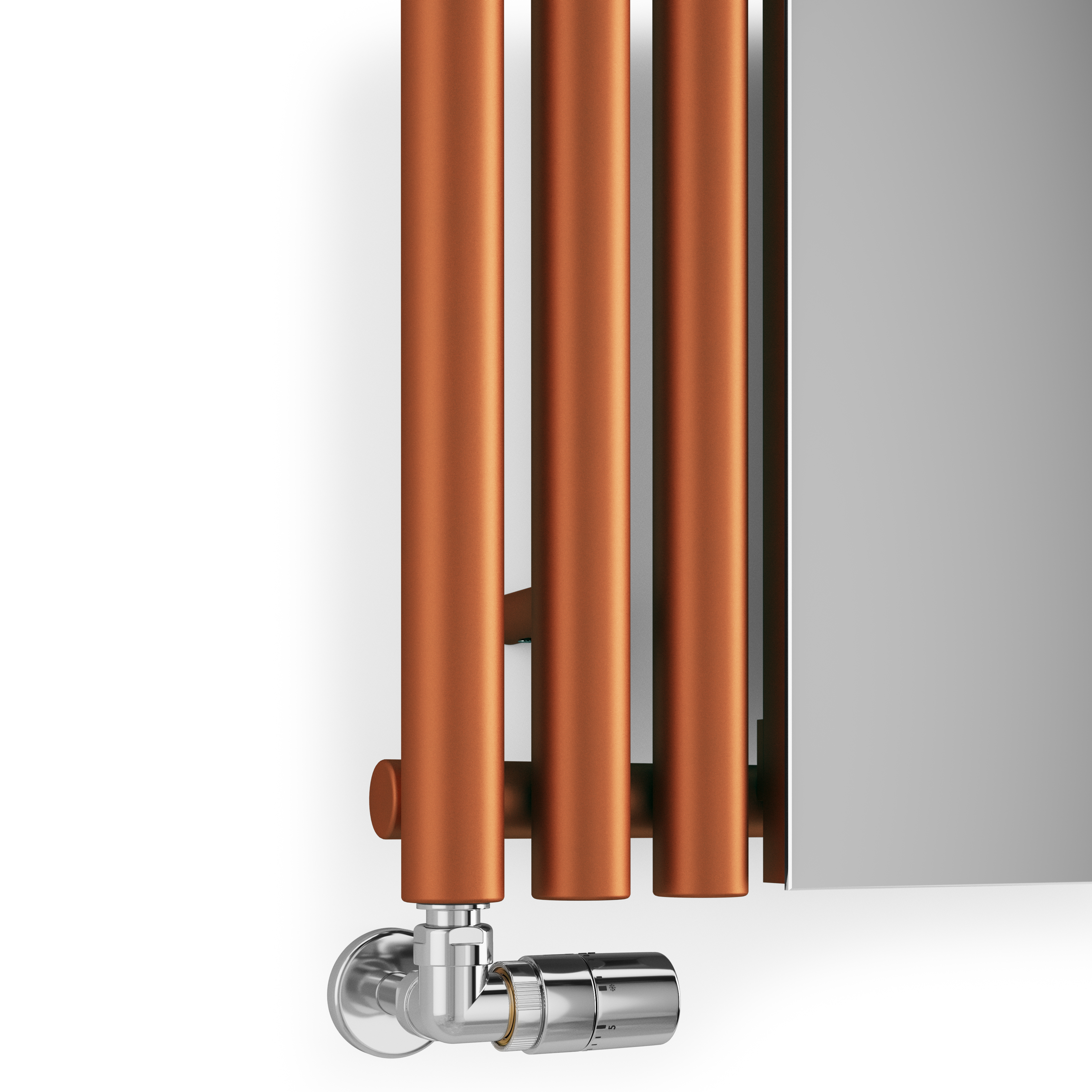 Terma Rolo Vertical Single Panel Mirror Radiator - 1800 x 590mm