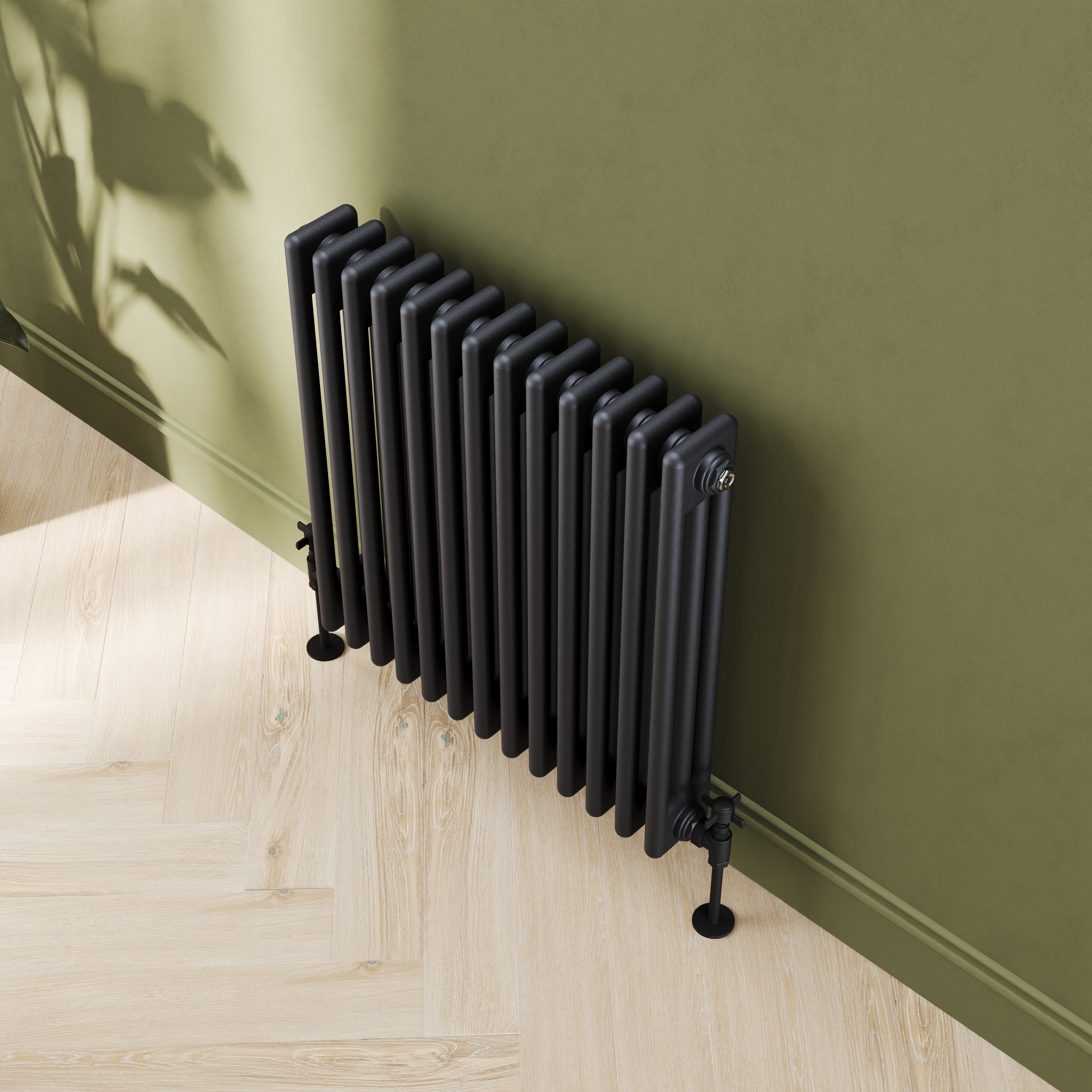 Toasty Ardleigh Matt Black Horizontal Column Radiator