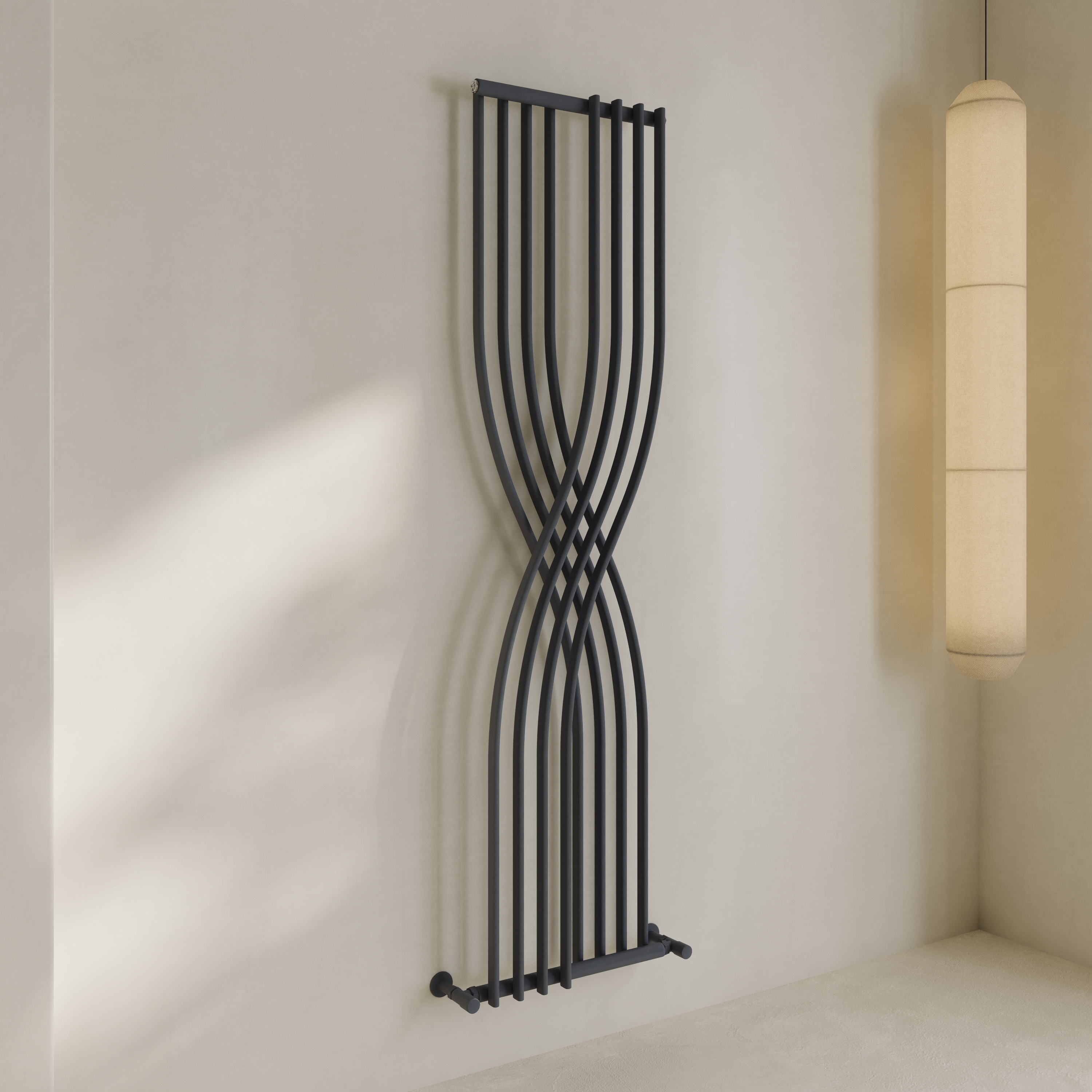 Toasty Embrace Anthracite Vertical Radiator - 1775 x 450mm
