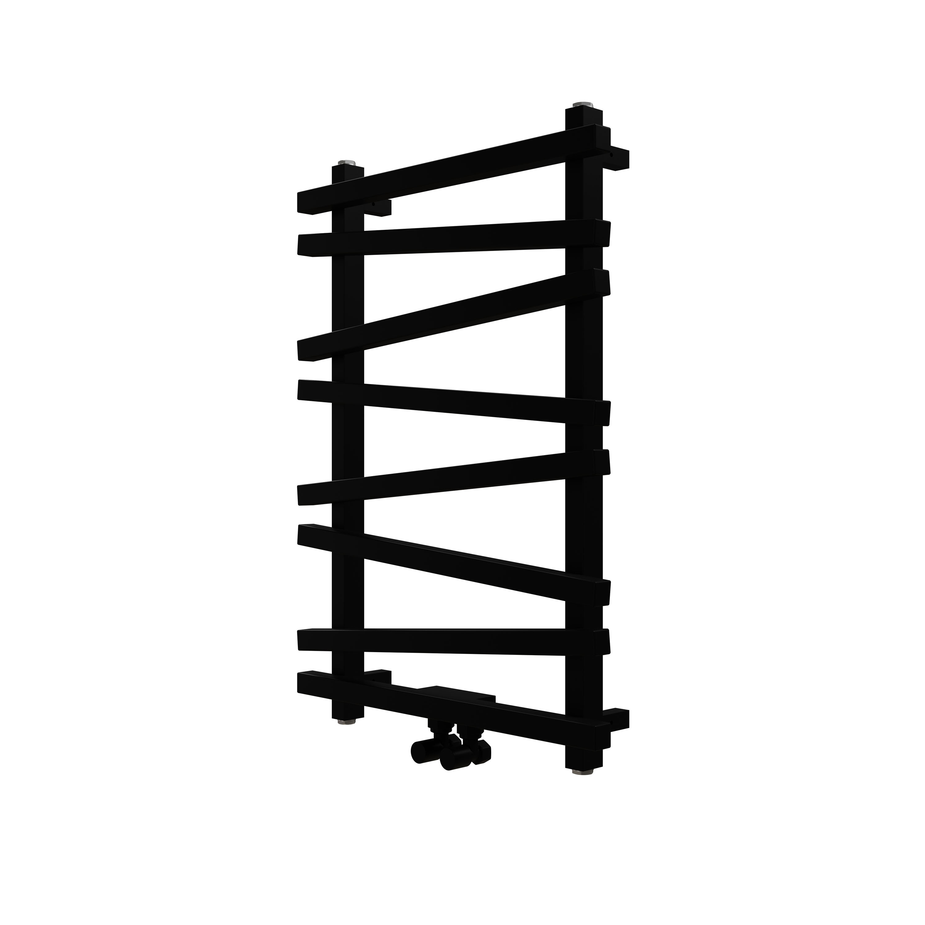 Carisa Vivek Angled Designer Aluminium Heated Towel Rail