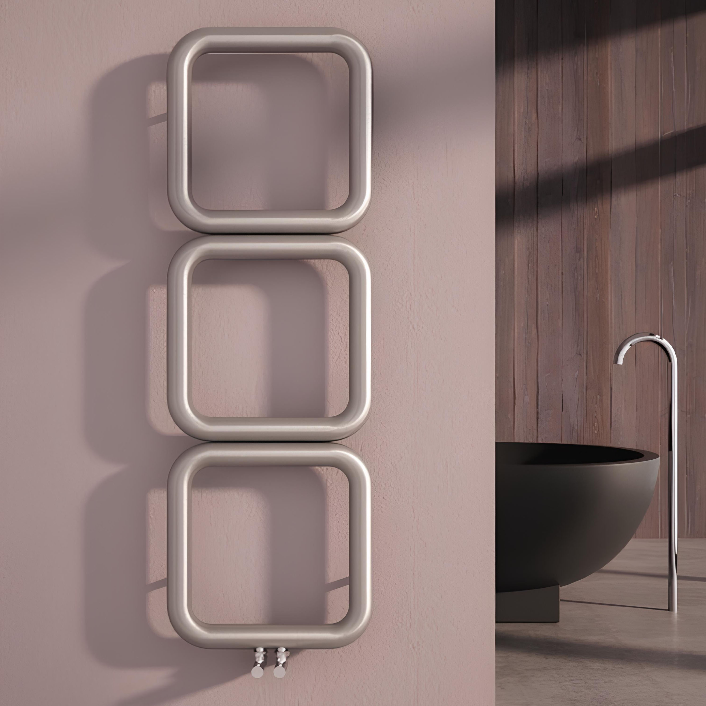 Carisa Baro Stainless Steel Vertical Designer Heated Towel Rail