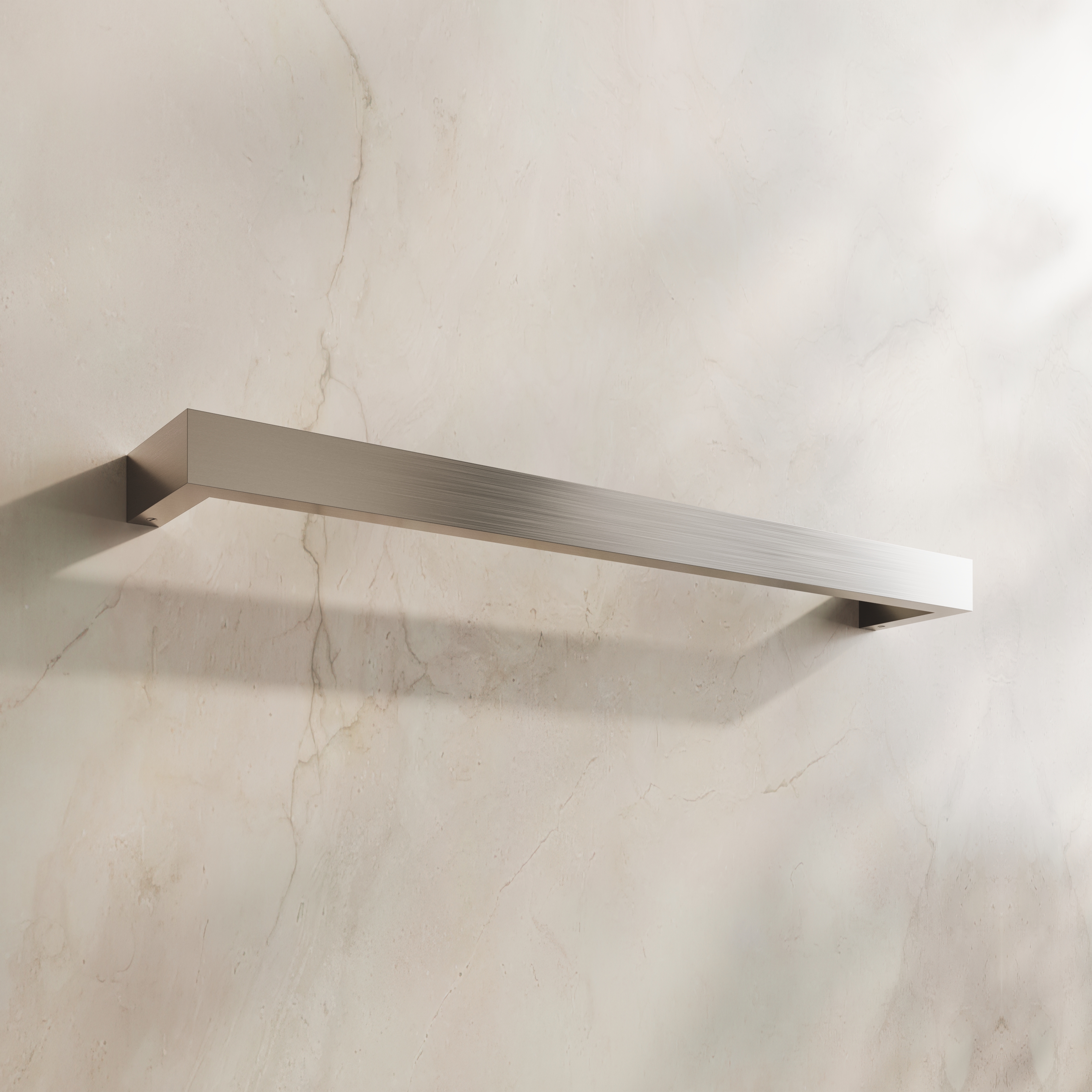 Toasty Flare Brushed Stainless Steel Electric Heated Towel Rail