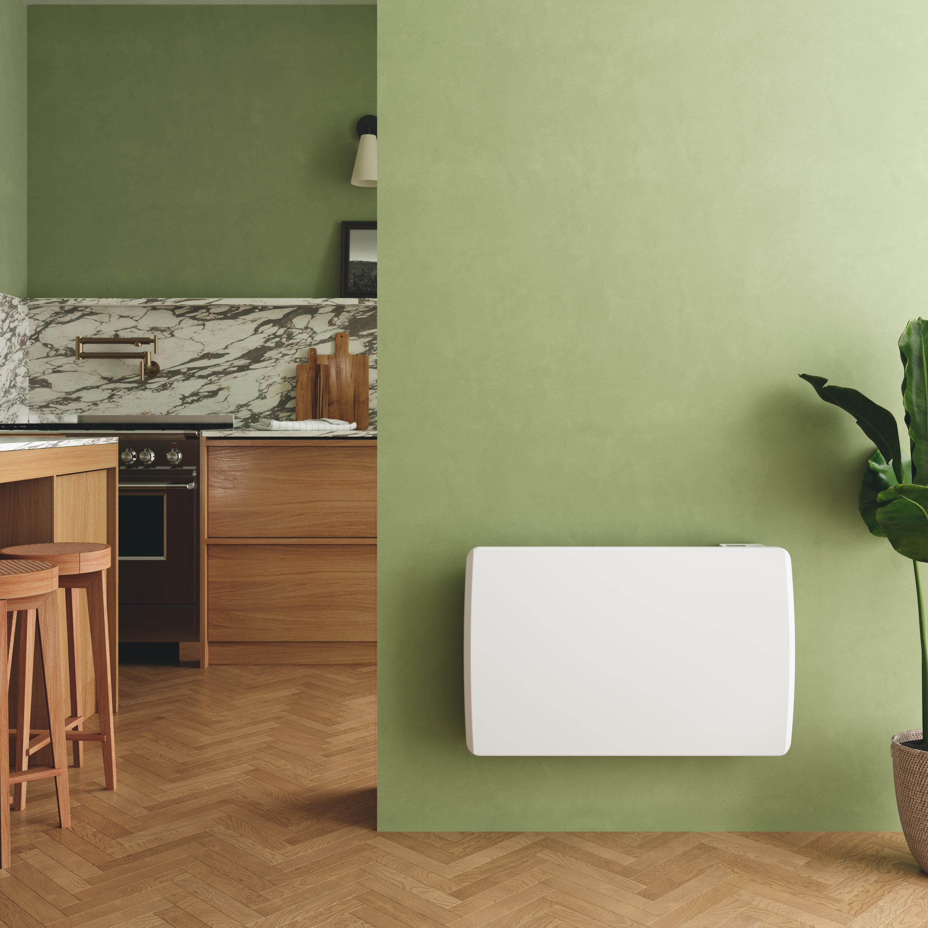 Toasty Lume Matt White Electric Radiator