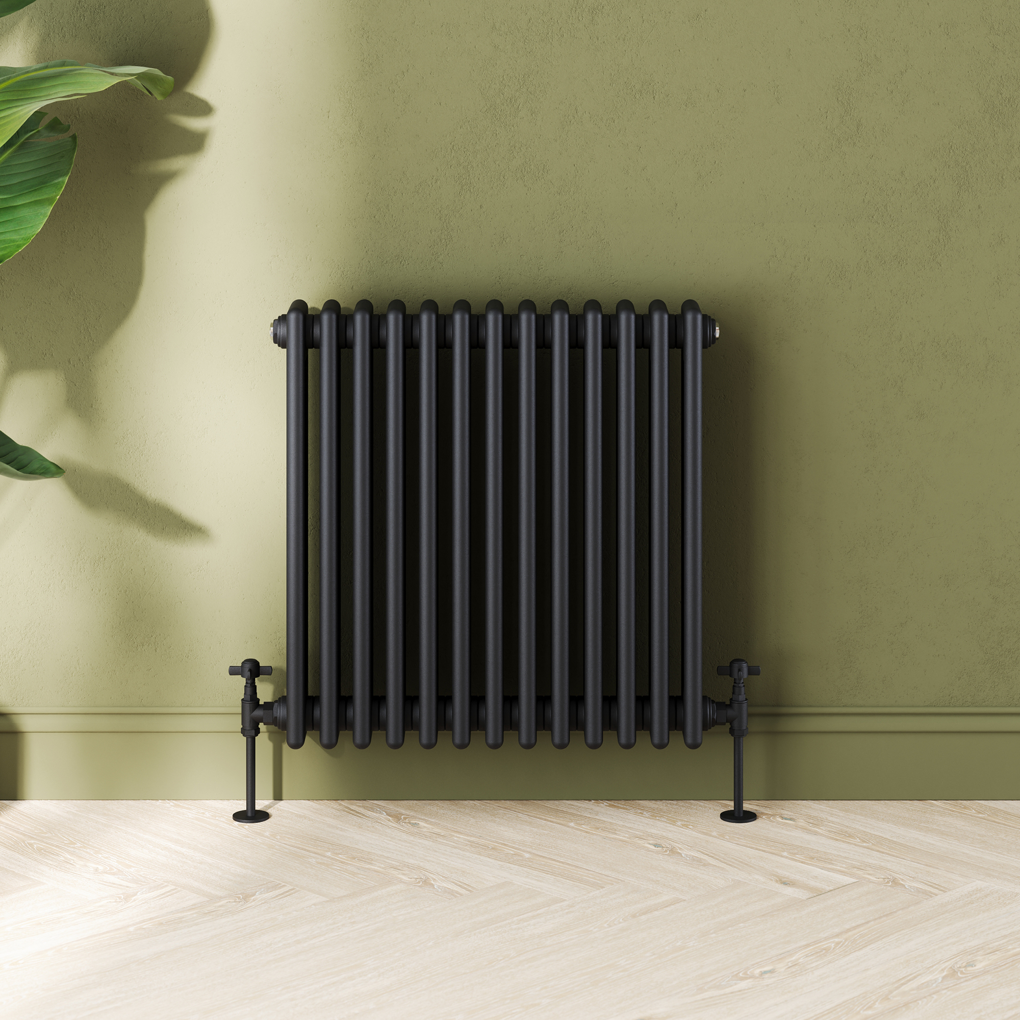 Toasty Ardleigh Matt Black Horizontal Column Radiator